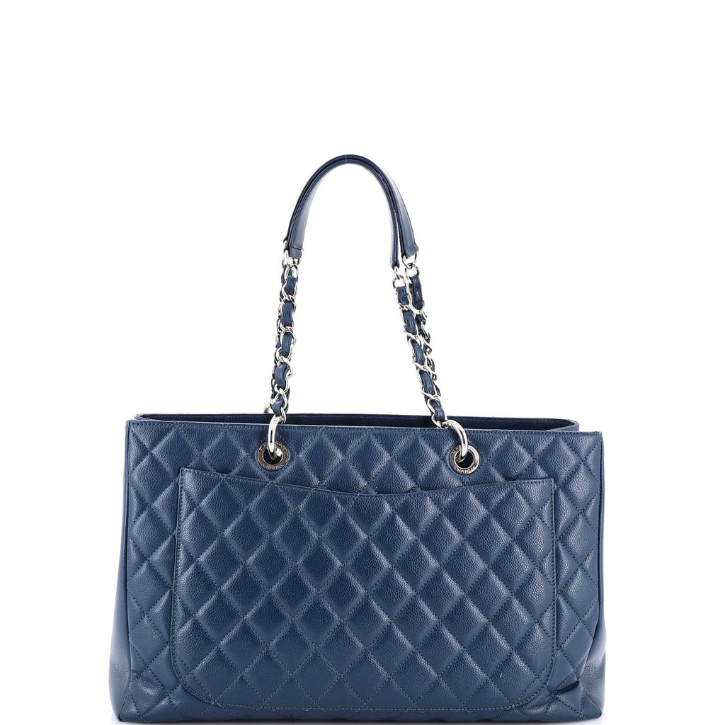 Grand Shopping Tote Quilted Caviar XL