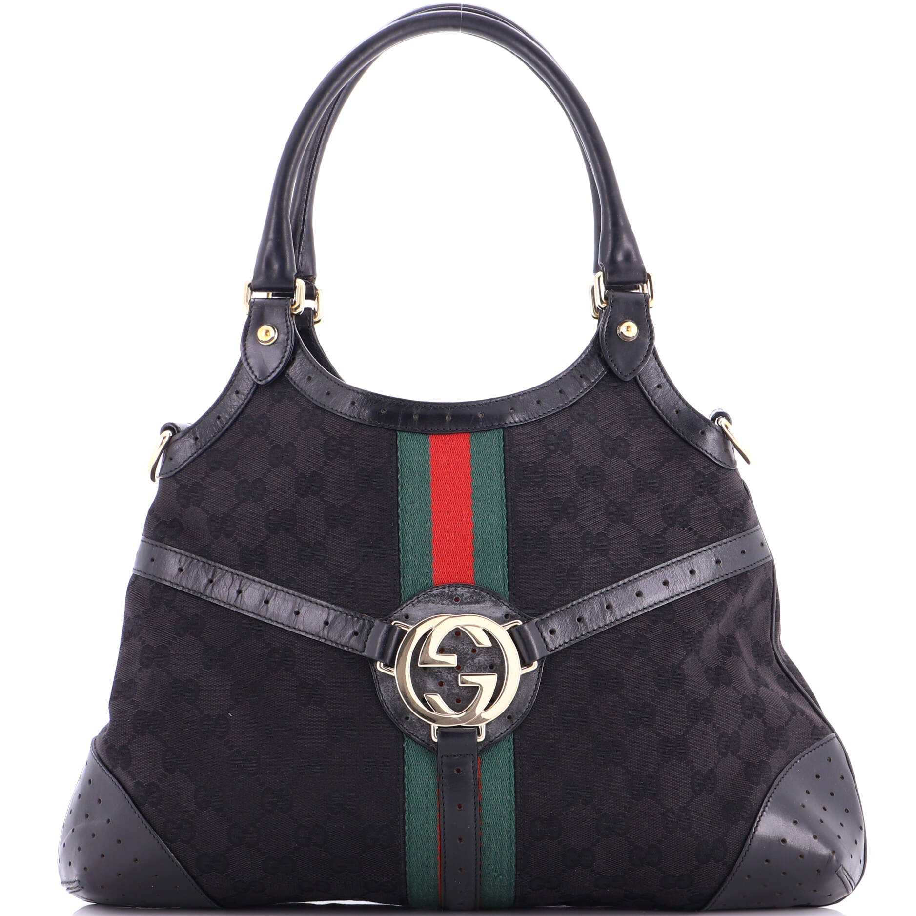 Reins Web Hobo GG Canvas Large