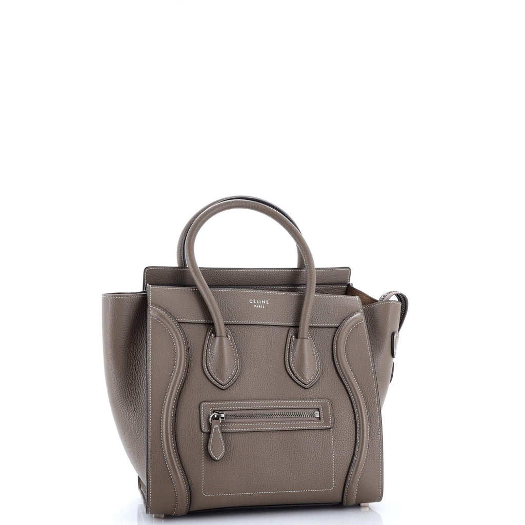 Luggage Bag Grainy Leather Micro