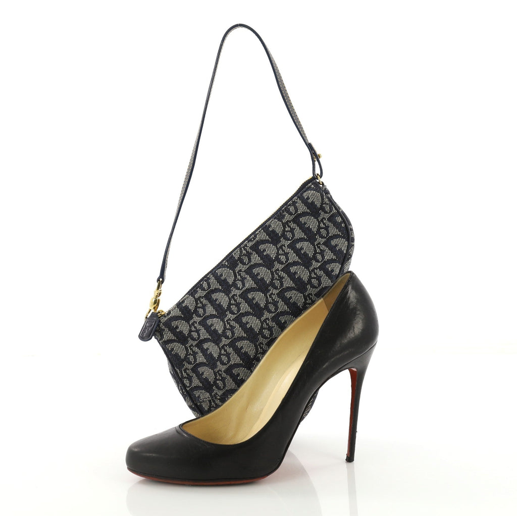 Vintage Saddle Bag Diorissimo Canvas Mini
