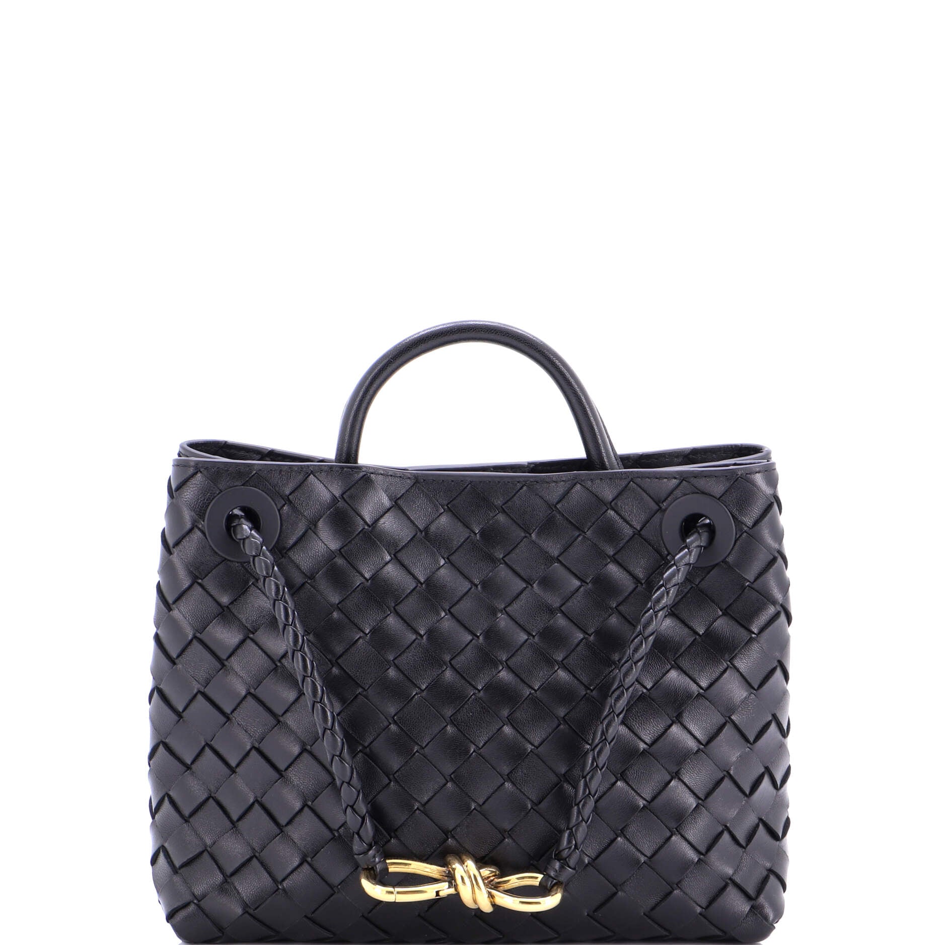 Andiamo Top Handle Bag Intrecciato Nappa Small
