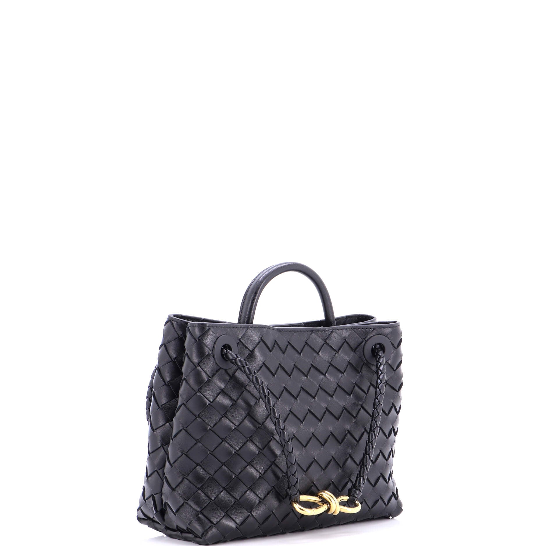 Andiamo Top Handle Bag Intrecciato Nappa Small