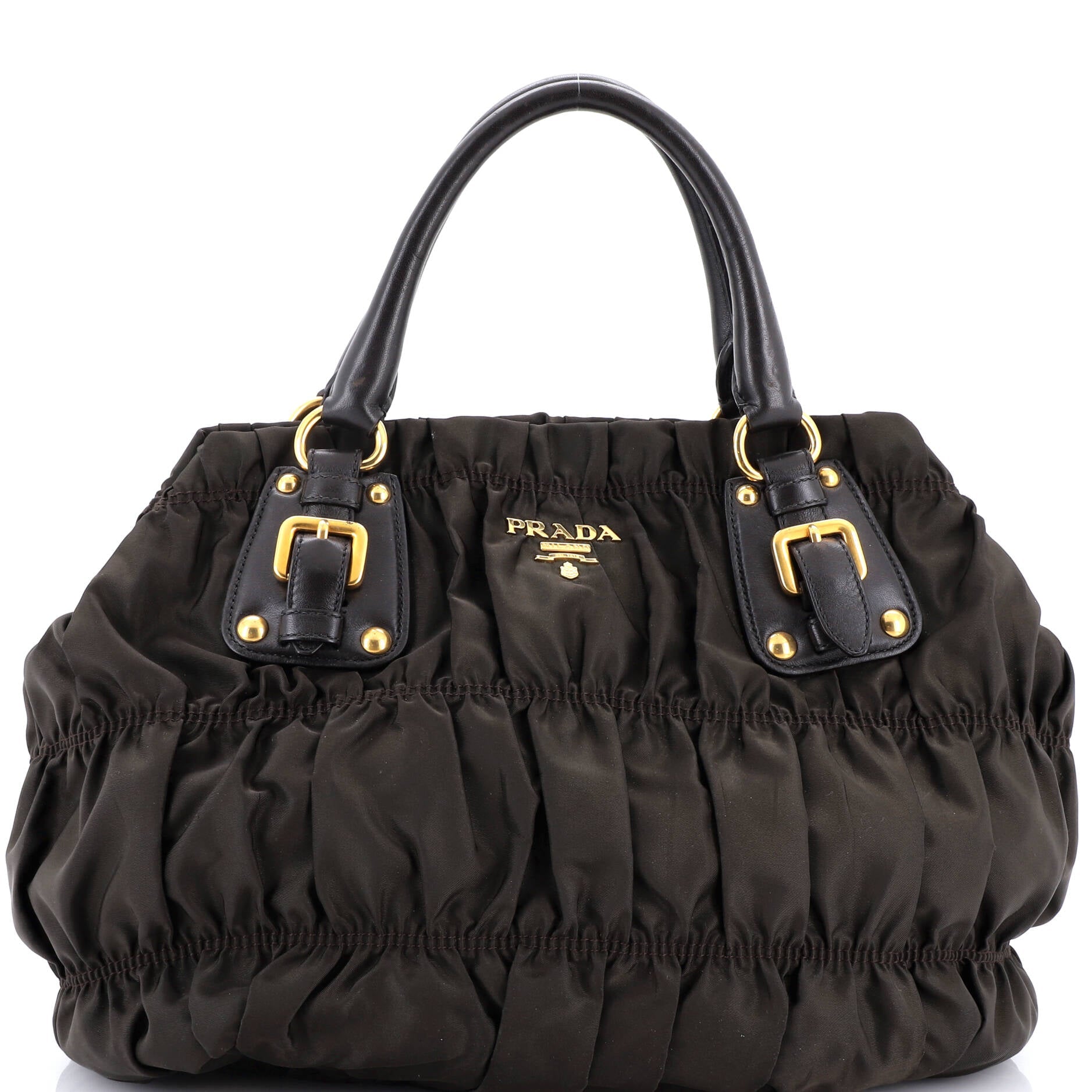 Gaufre Convertible Tote Leather and Tessuto Large