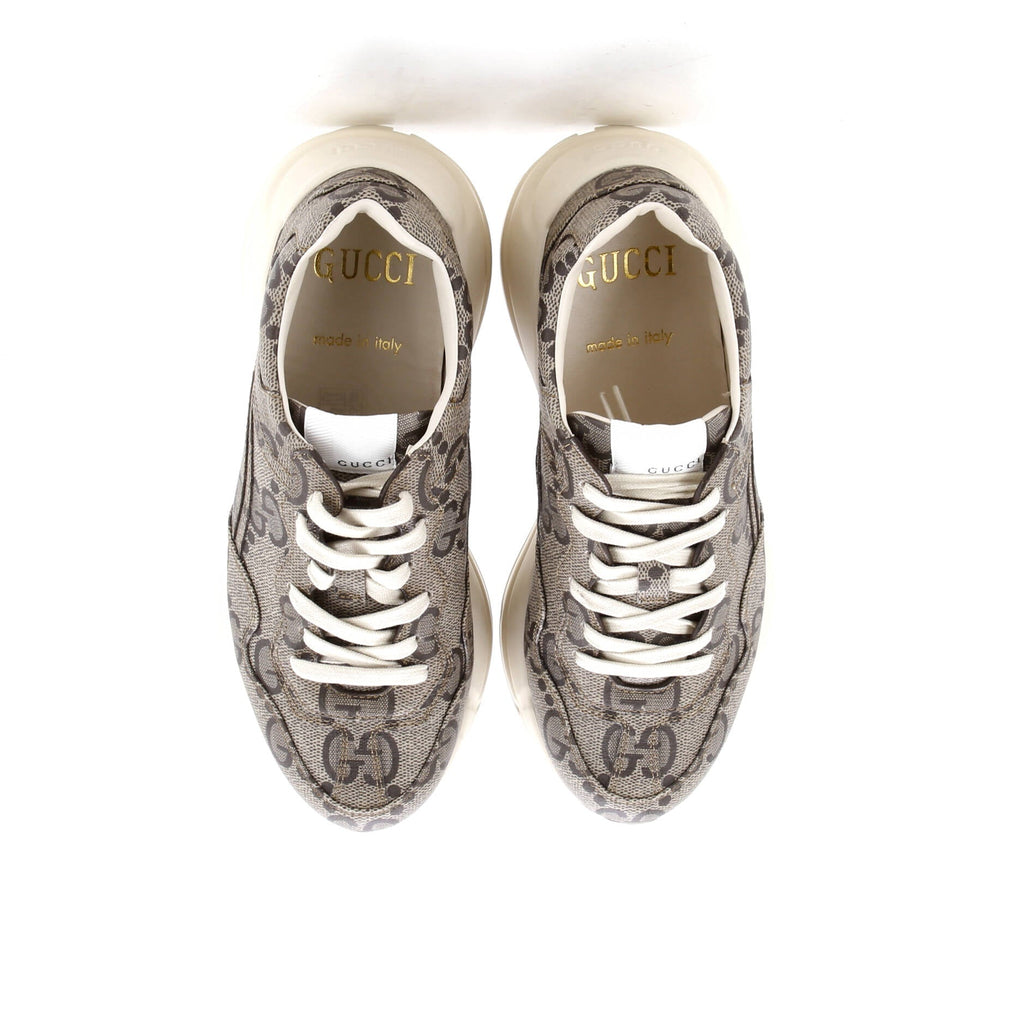Rhyton Sneakers Jumbo GG Coated Canvas