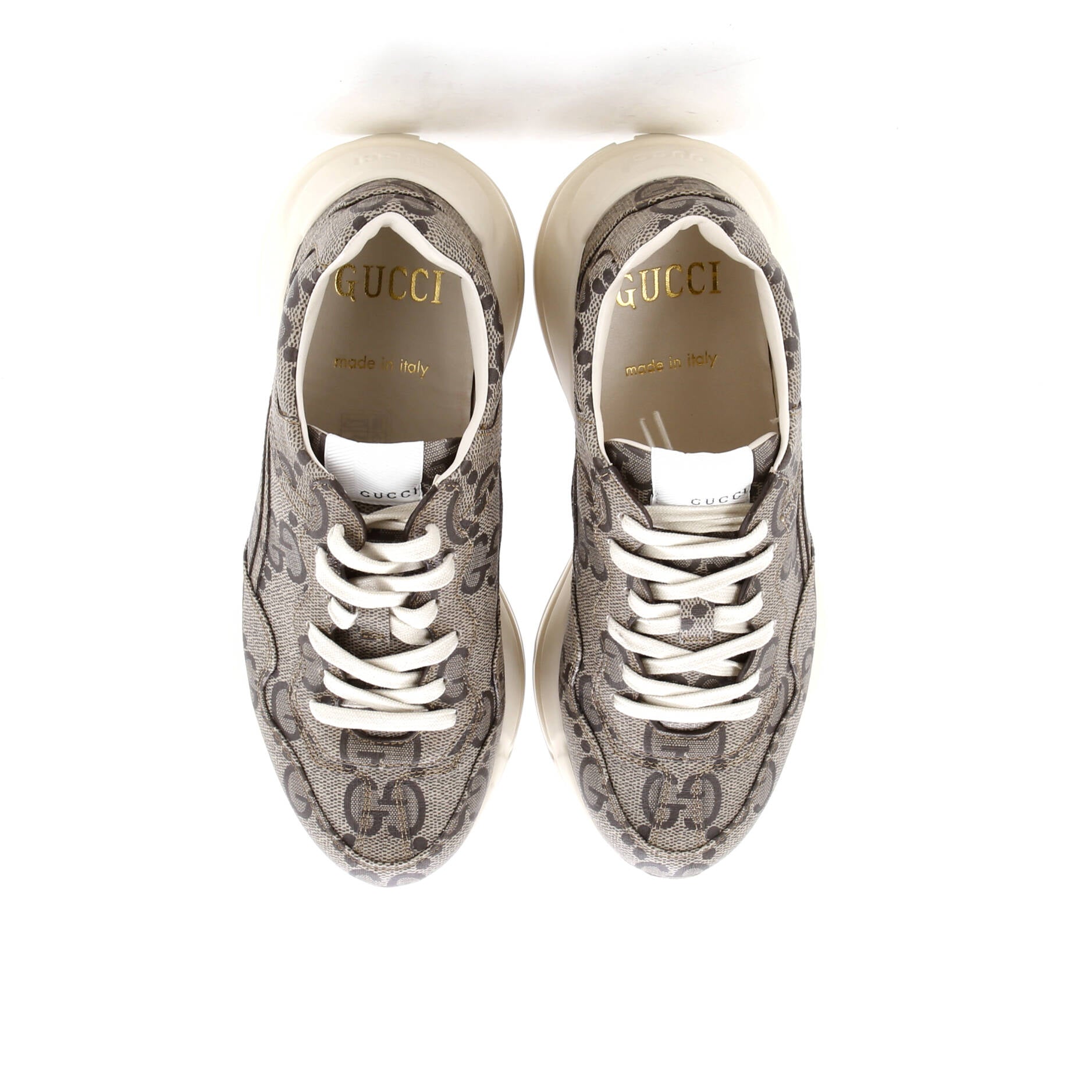 Rhyton Sneakers Jumbo GG Coated Canvas