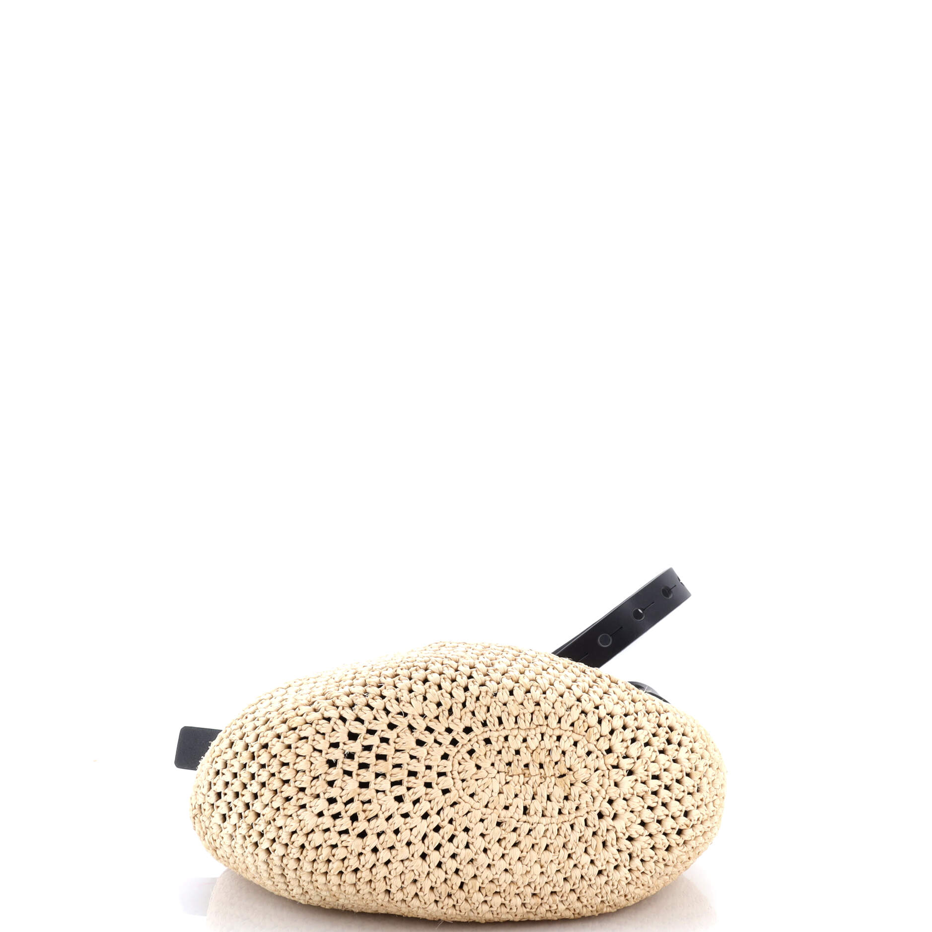 Paula's Ibiza Punch Hole Hobo Raffia with Leather Small