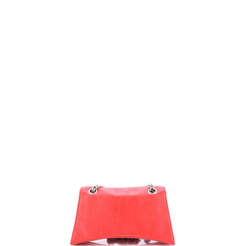 Crush Chain Flap Bag Leather Small