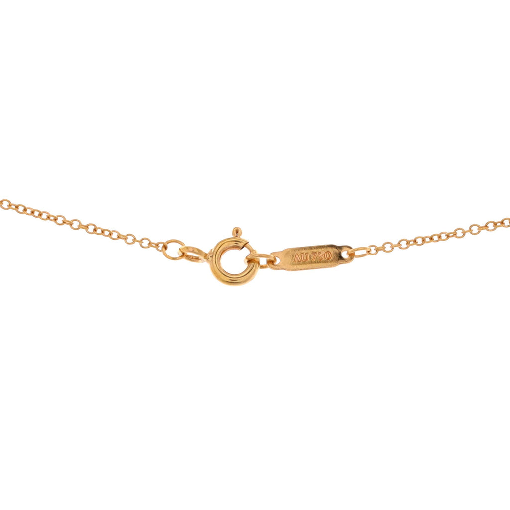 Metro Open Heart Pendant Necklace 18K Rose Gold and Diamonds Mini