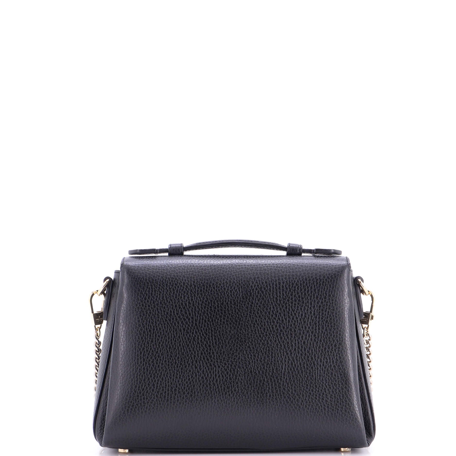 Interlocking Top Handle Bag Leather Small