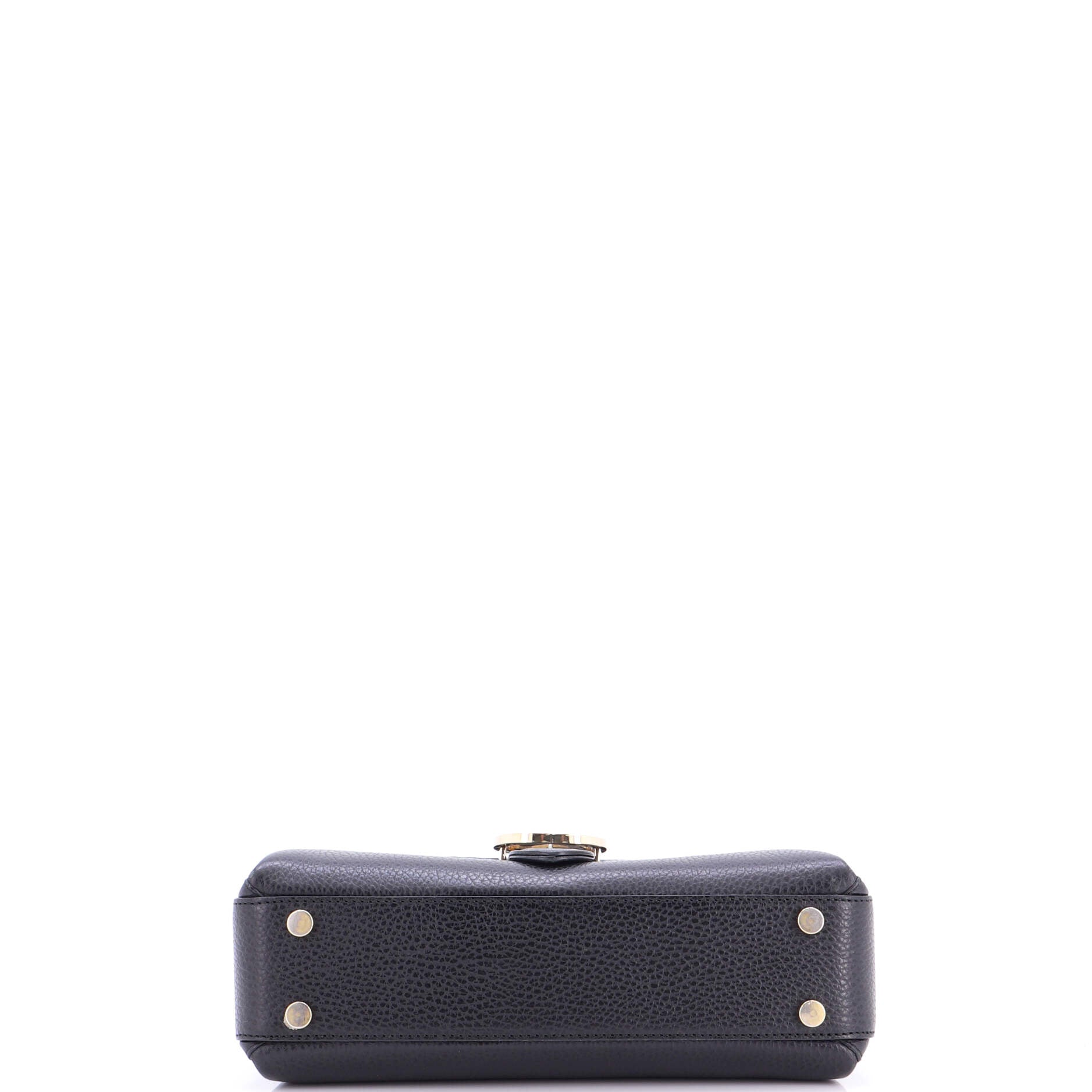 Interlocking Top Handle Bag Leather Small