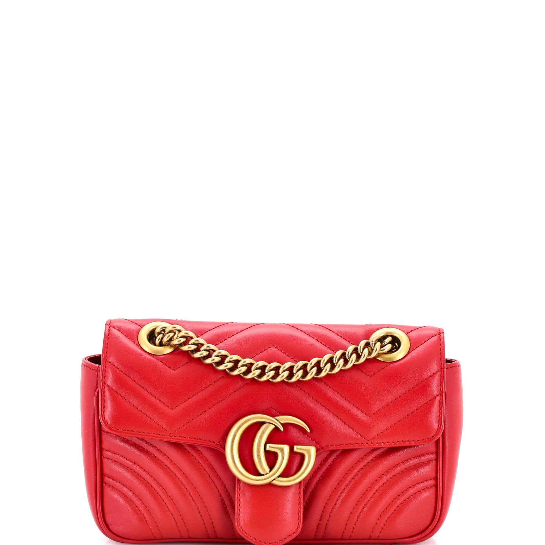 GG Marmont Flap Bag Matelasse Leather Mini