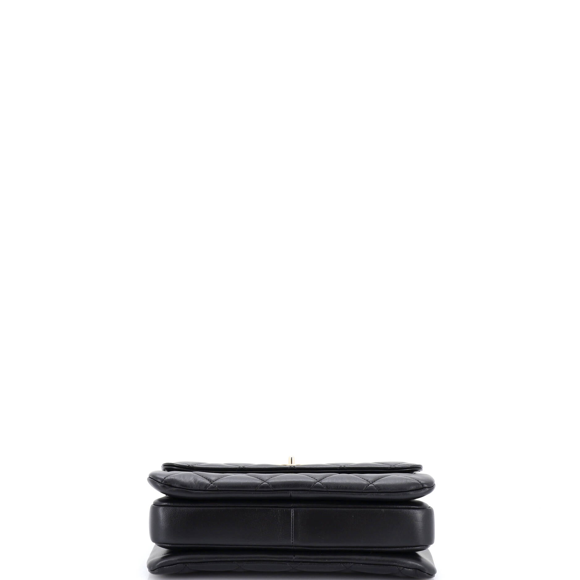 Trendy CC Top Handle Bag Quilted Lambskin Small