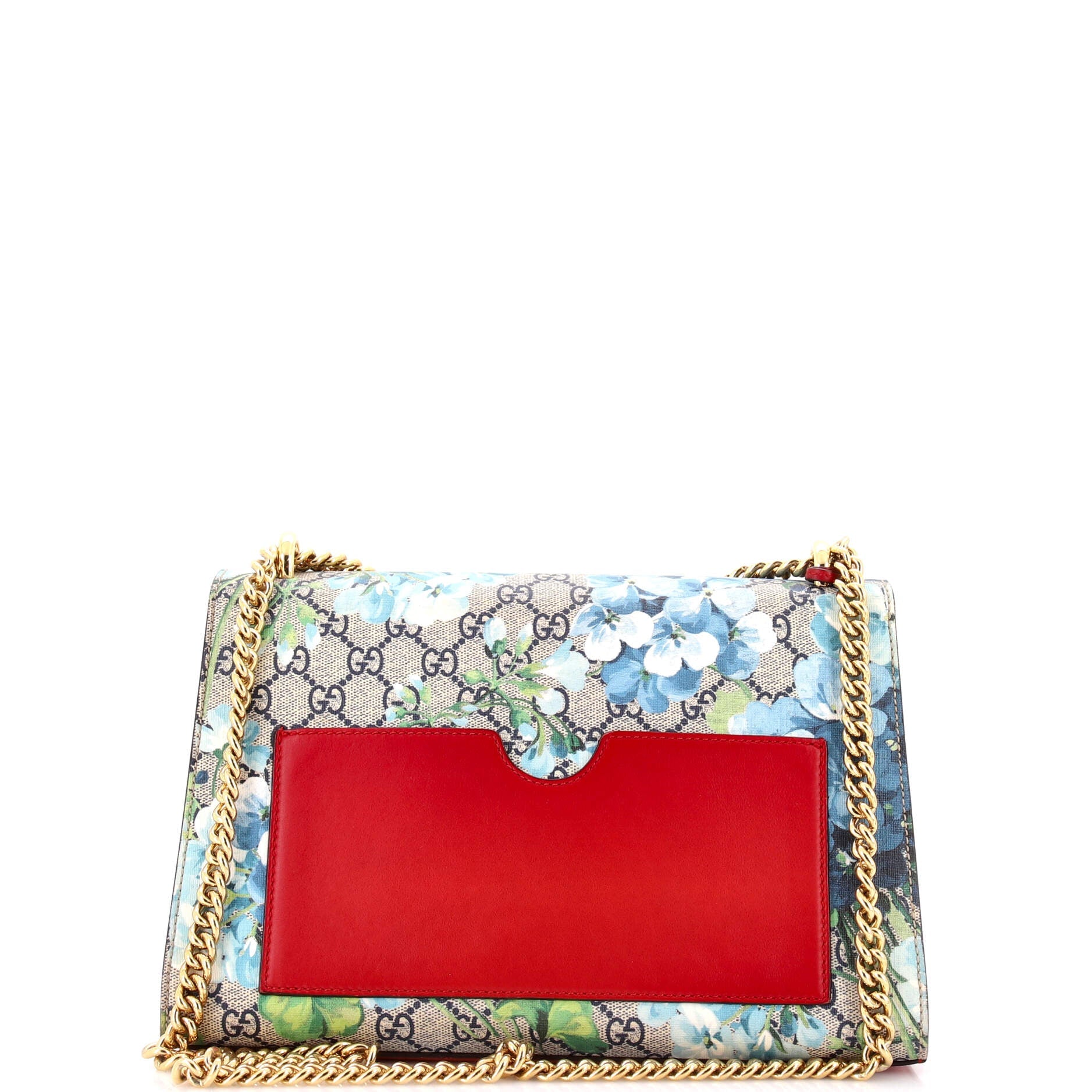 Padlock Shoulder Bag Blooms Print GG Coated Canvas Medium