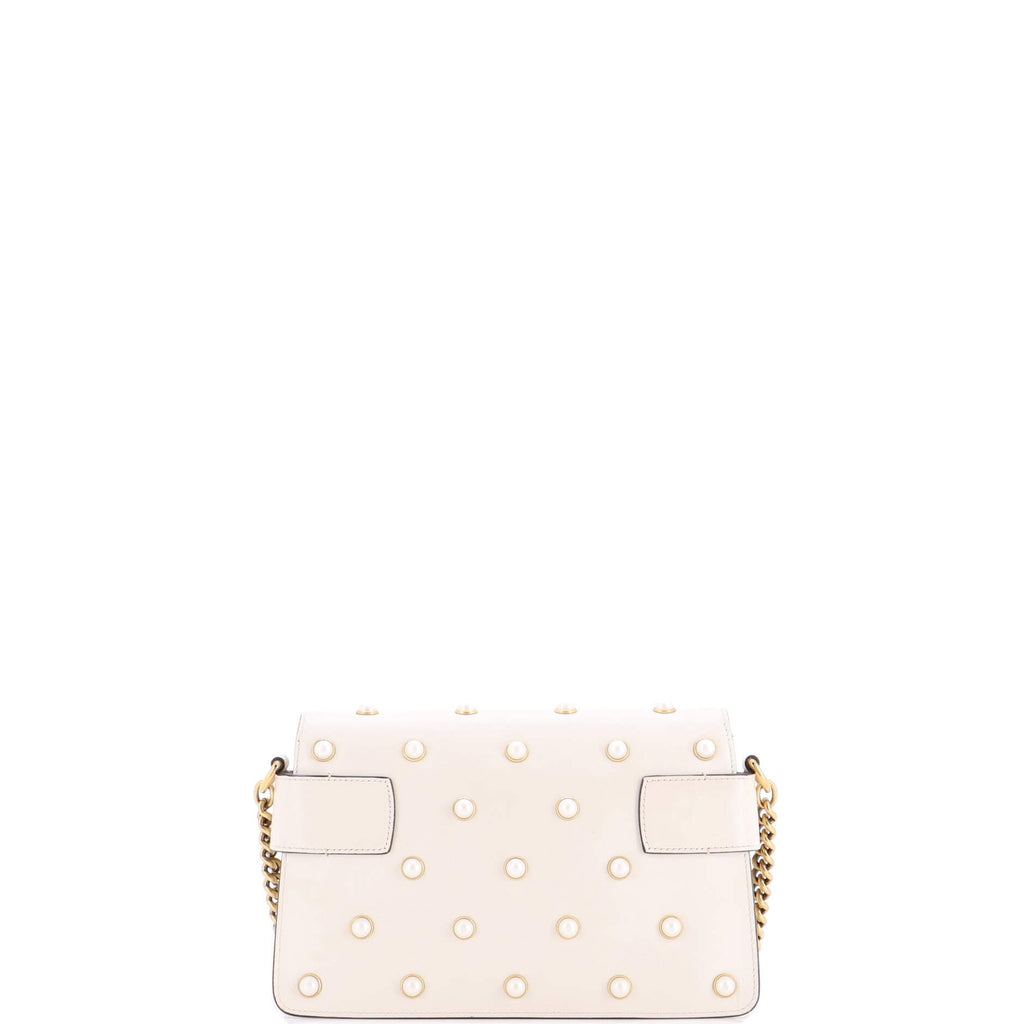Broadway Pearly Bee Shoulder Bag Embellished Leather Mini