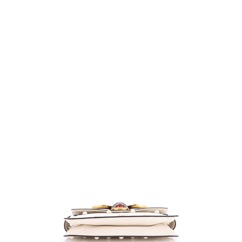 Broadway Pearly Bee Shoulder Bag Embellished Leather Mini