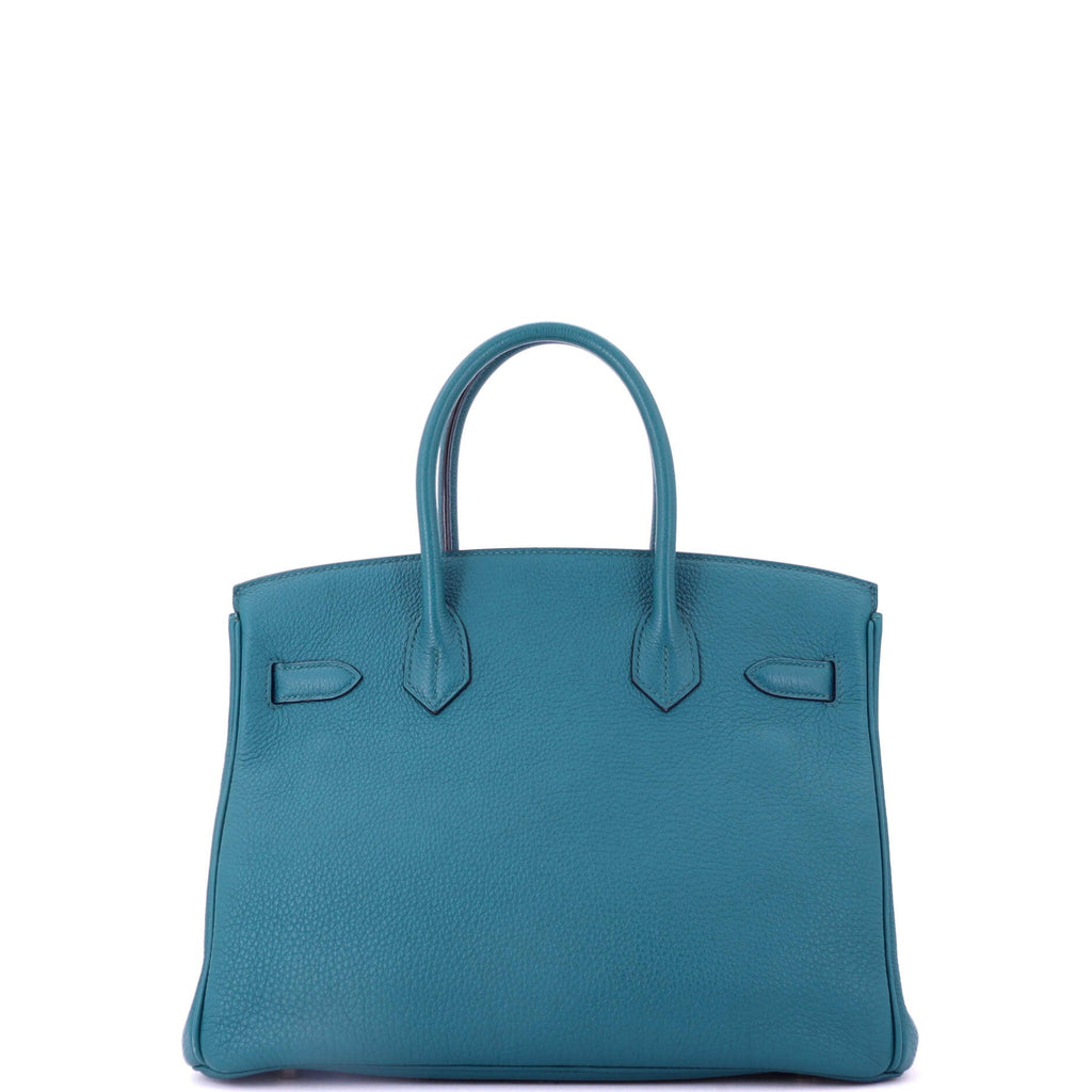 Birkin Handbag Bleu Izmir Togo with Gold Hardware 30