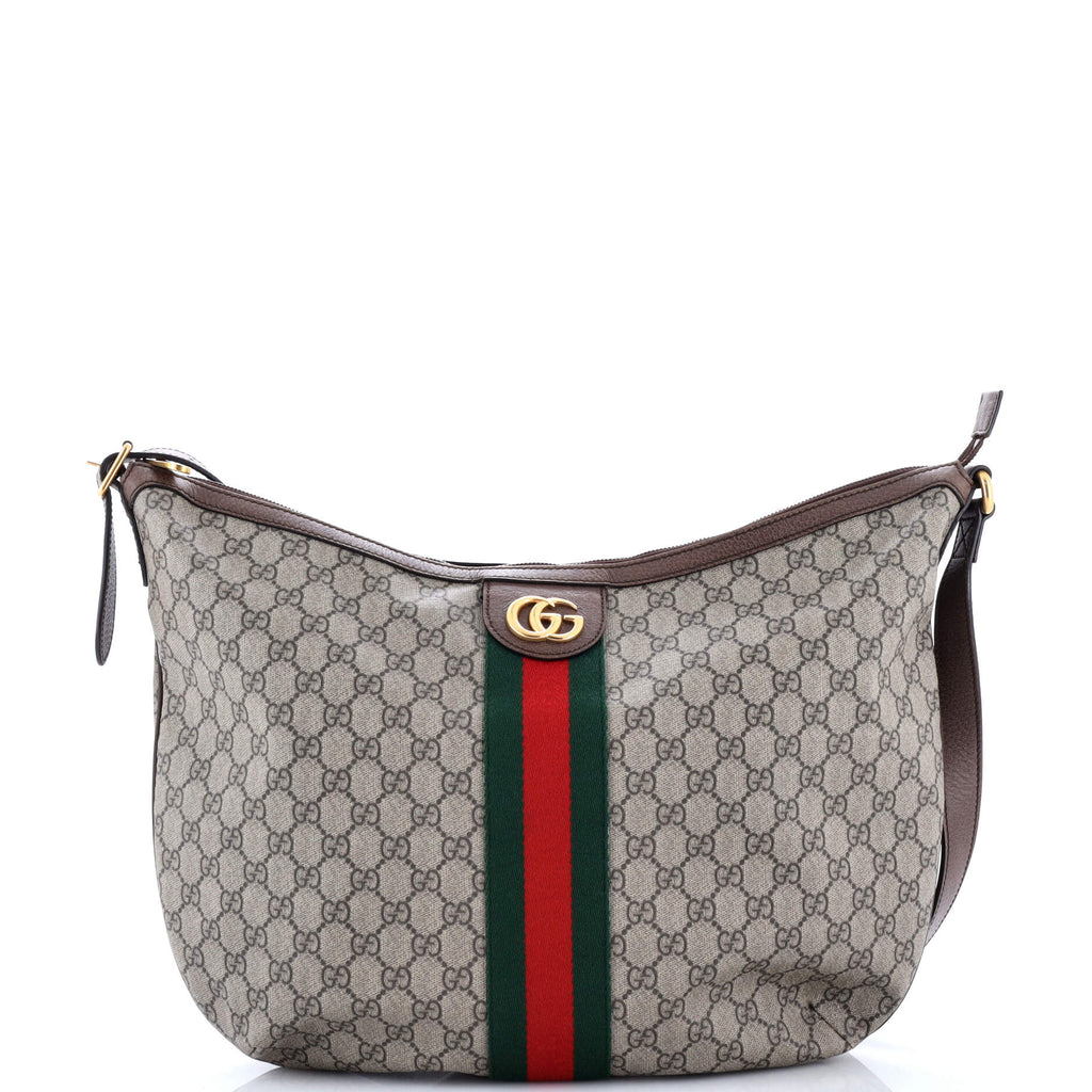 Ophidia Half Moon Hobo GG Coated Canvas Large
