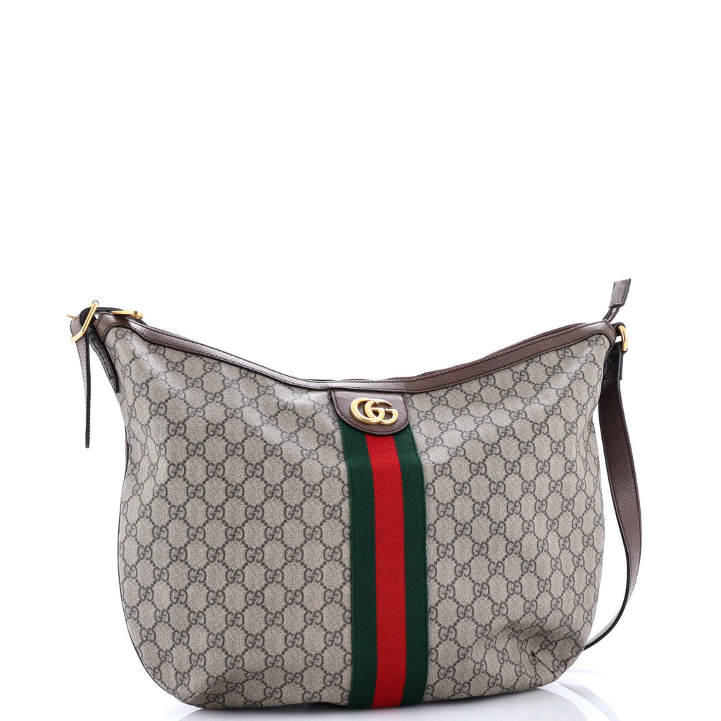 Ophidia Half Moon Hobo GG Coated Canvas Large