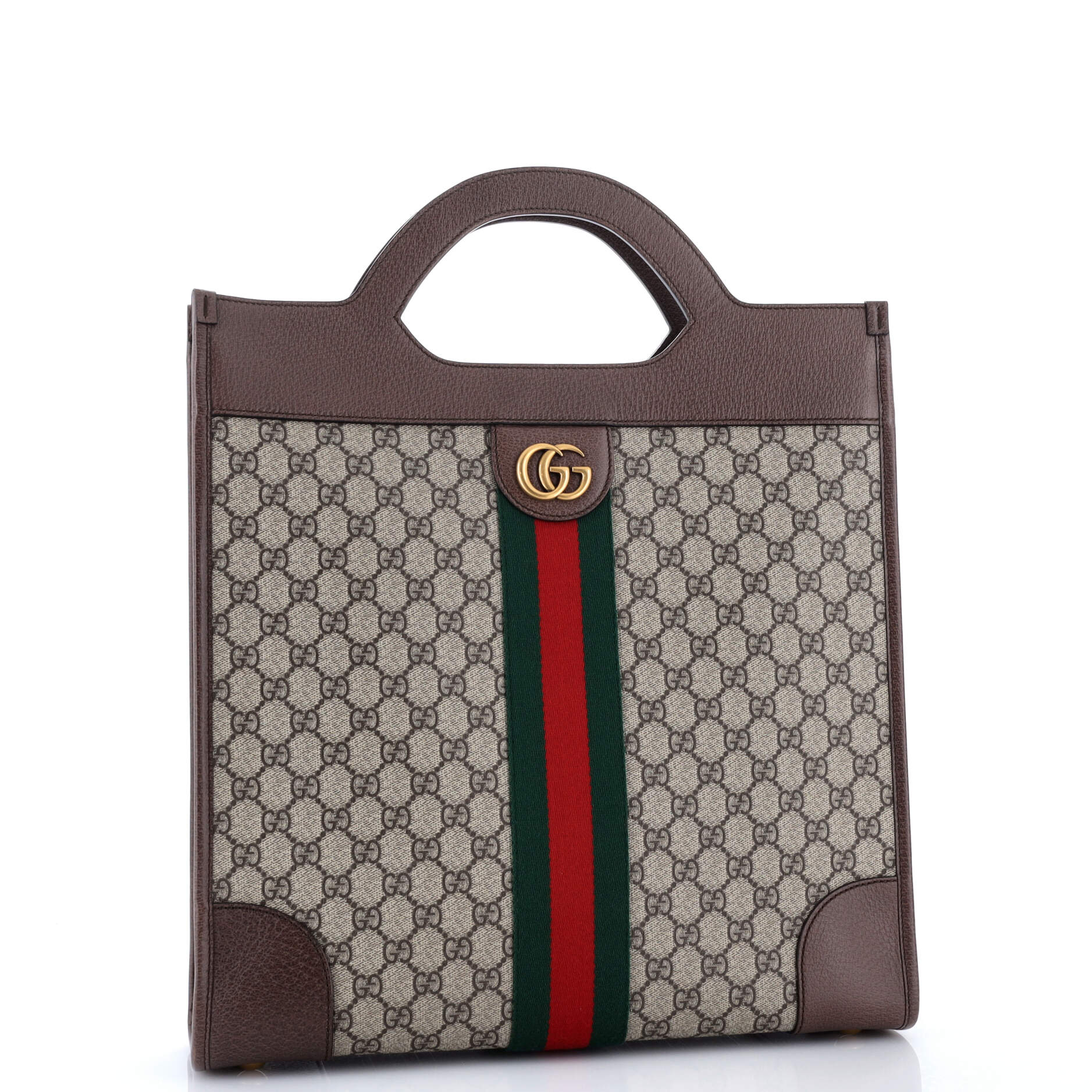 Ophidia Cut Out Handle Tote GG Coated Canvas Medium