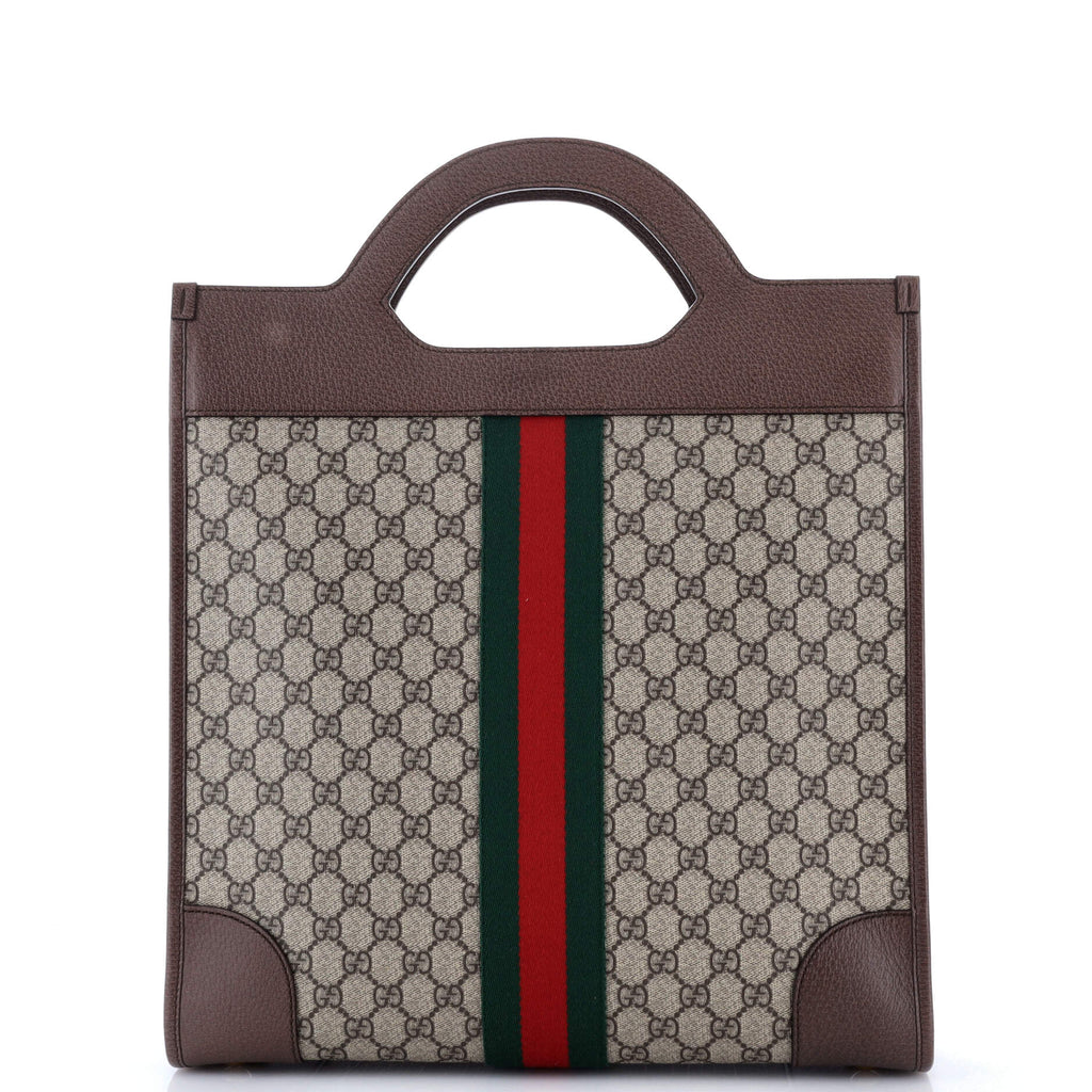 Ophidia Cut Out Handle Tote GG Coated Canvas Medium