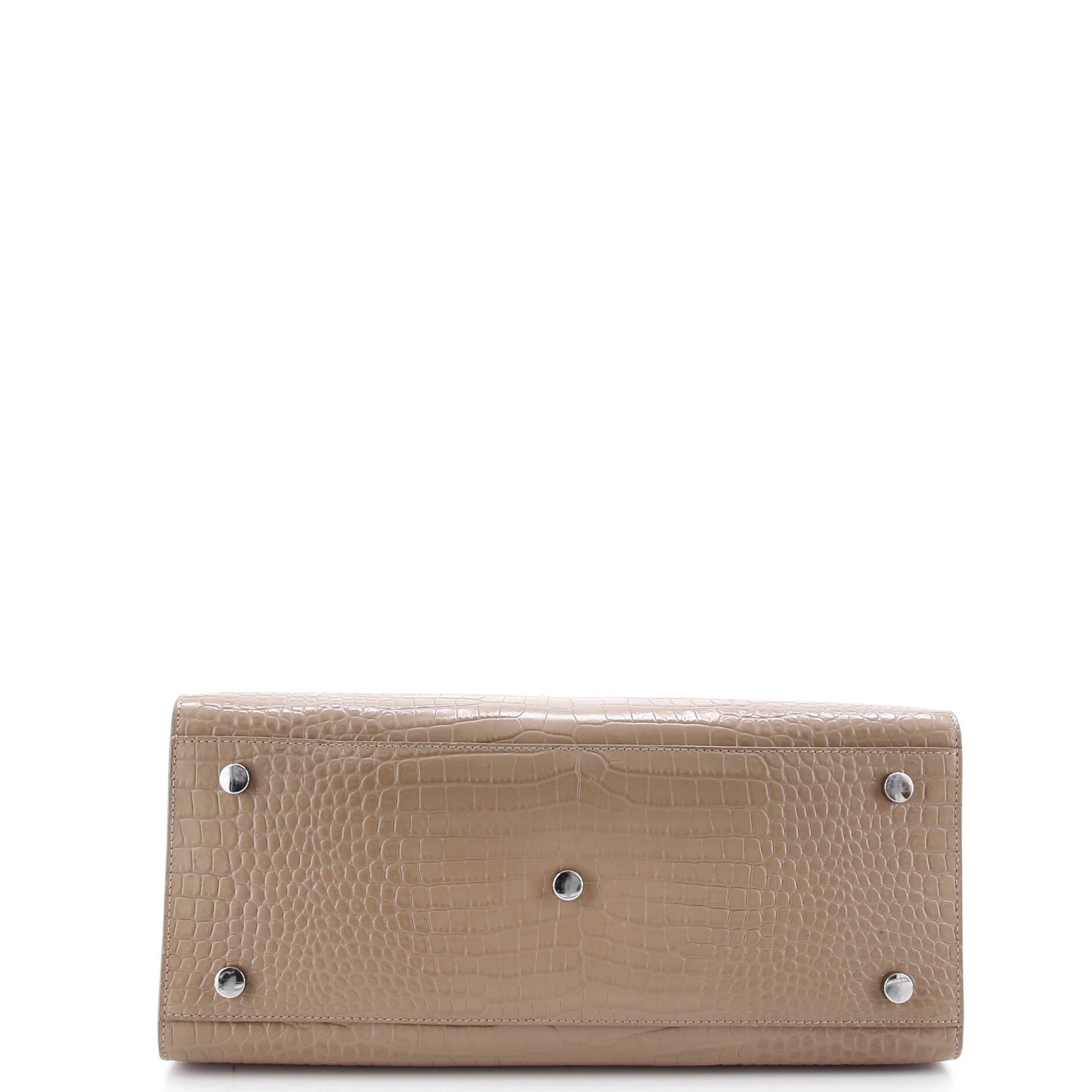 Sac de Jour Bag Crocodile Embossed Patent Small
