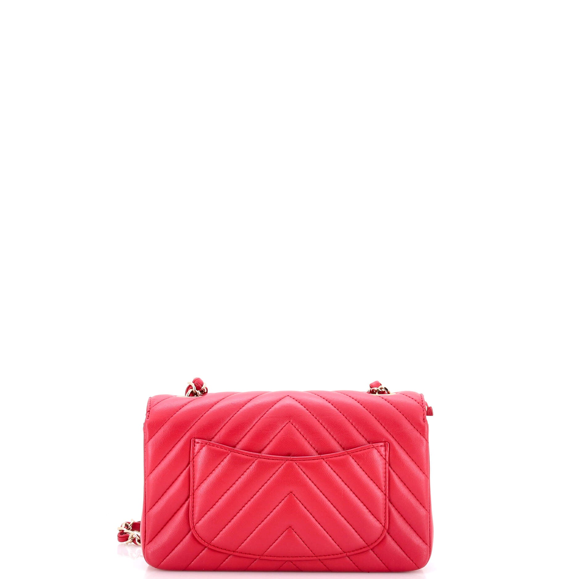 Classic Single Flap Bag Chevron Lambskin Mini