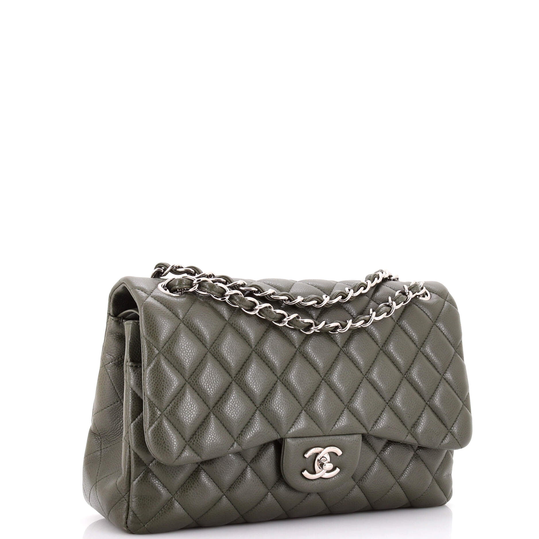 Classic Double Flap Bag Quilted Caviar Jumbo