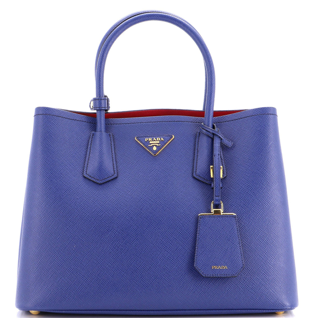 Cuir Double Tote Saffiano Leather Medium