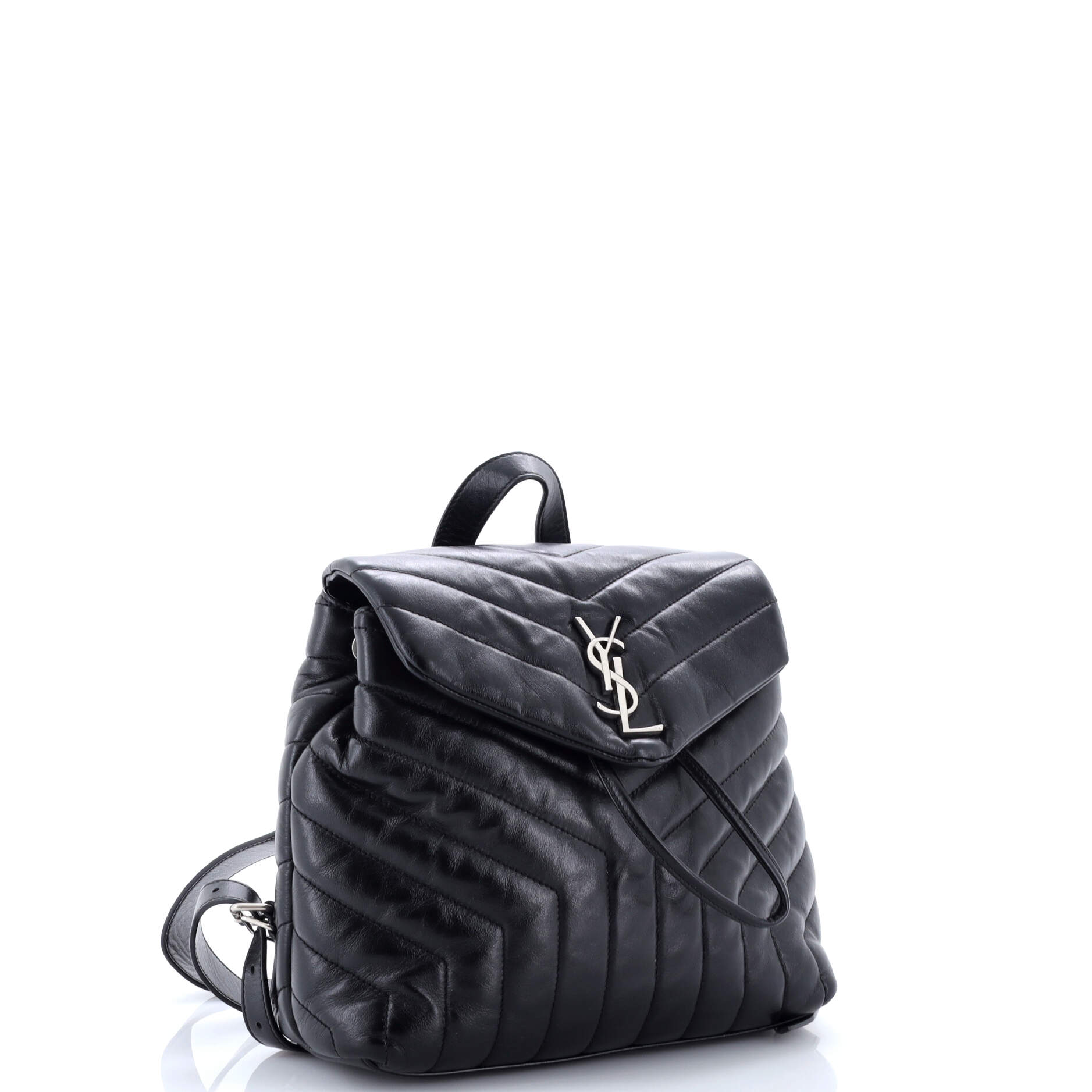LouLou Backpack Matelasse Chevron Leather Small