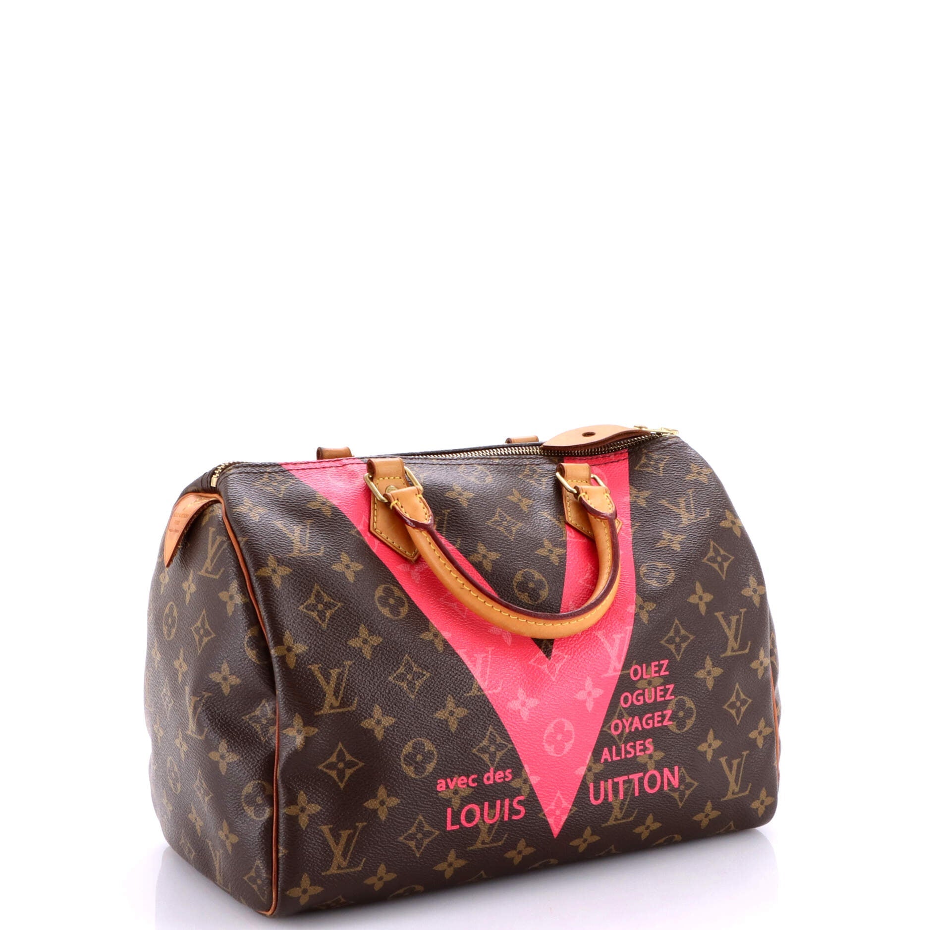 Speedy Handbag Limited Edition V Monogram Canvas 30