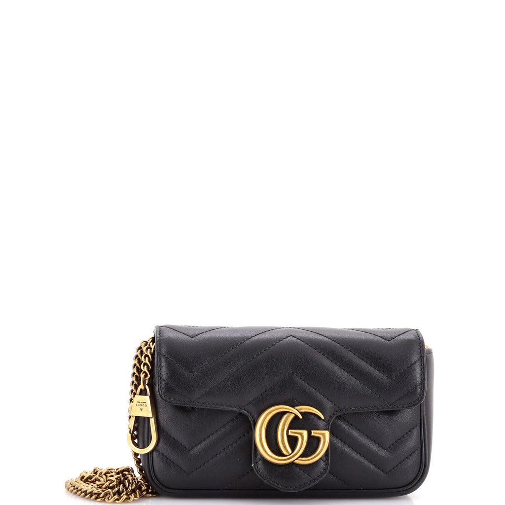 GG Marmont Flap Bag Matelasse Leather Super Mini