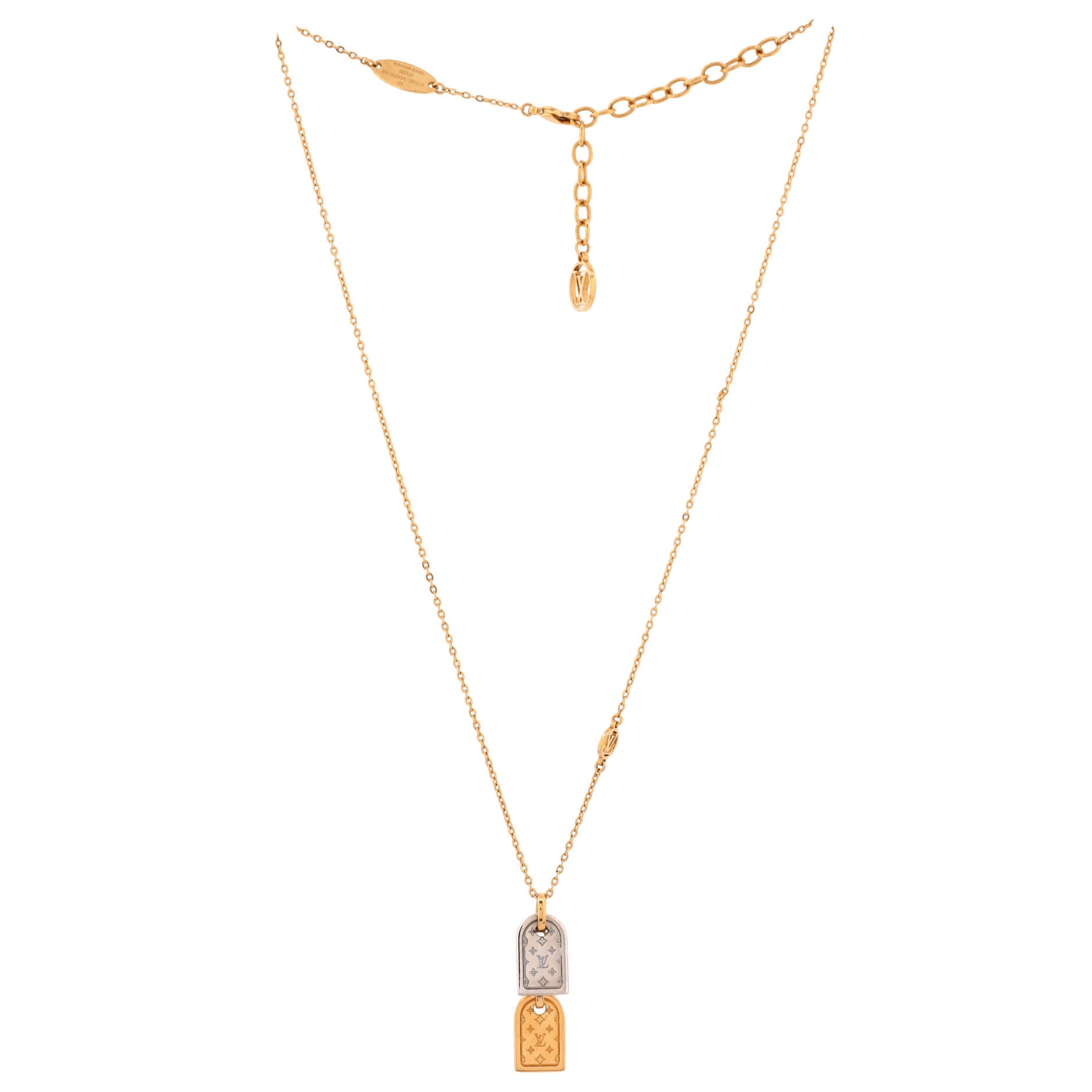 Nanogram Name Tag Pendant Necklace Metal