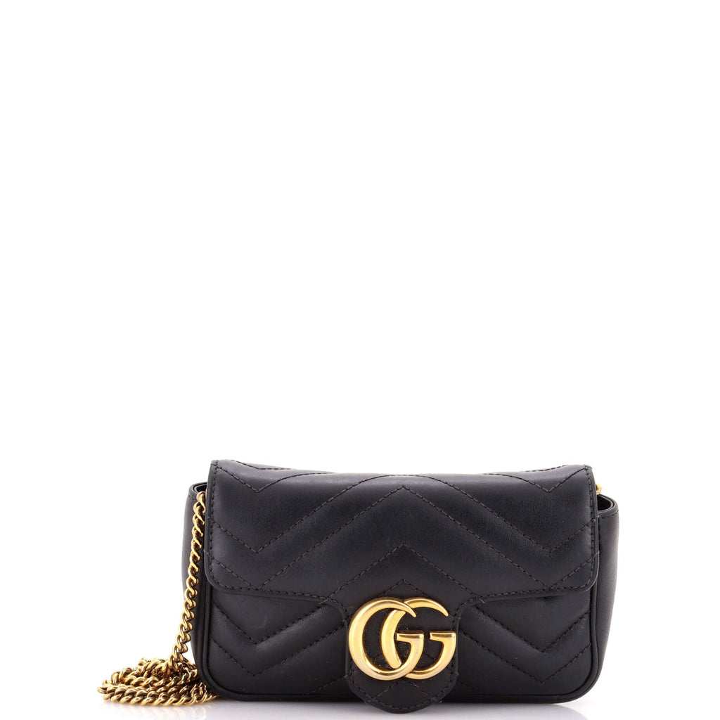 GG Marmont Flap Bag Matelasse Leather Super Mini