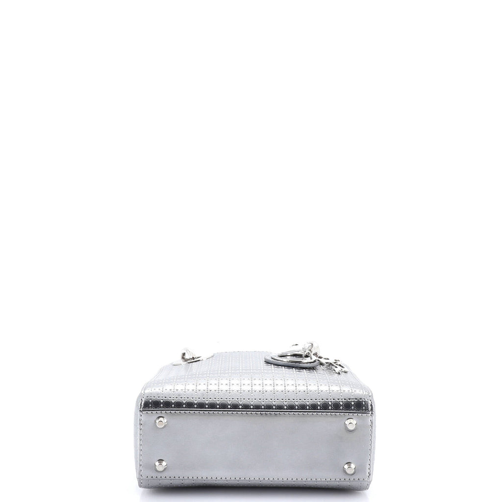 Lady Dior Bag Micro Cannage Metallic Calfskin Mini