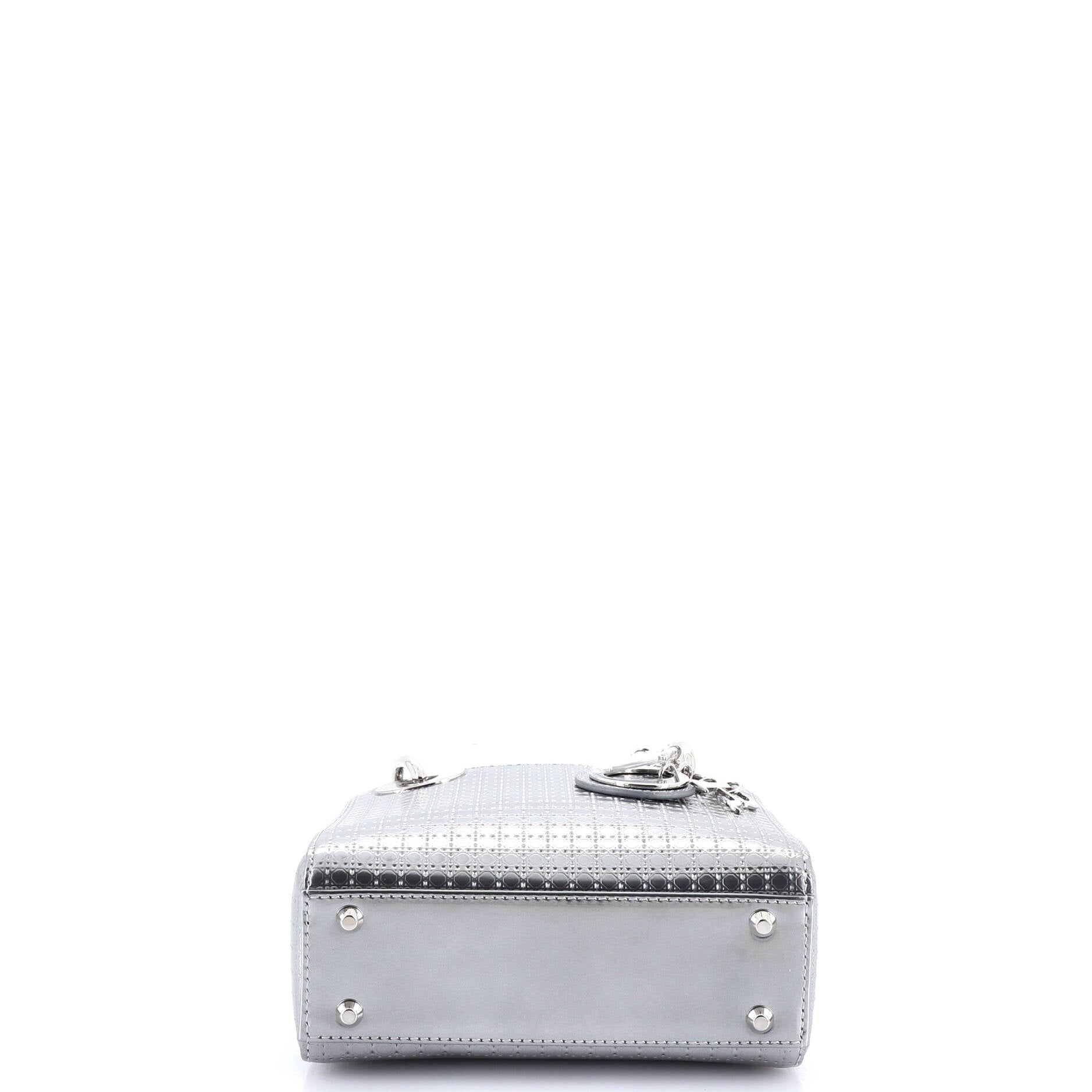 Lady Dior Bag Micro Cannage Metallic Calfskin Mini