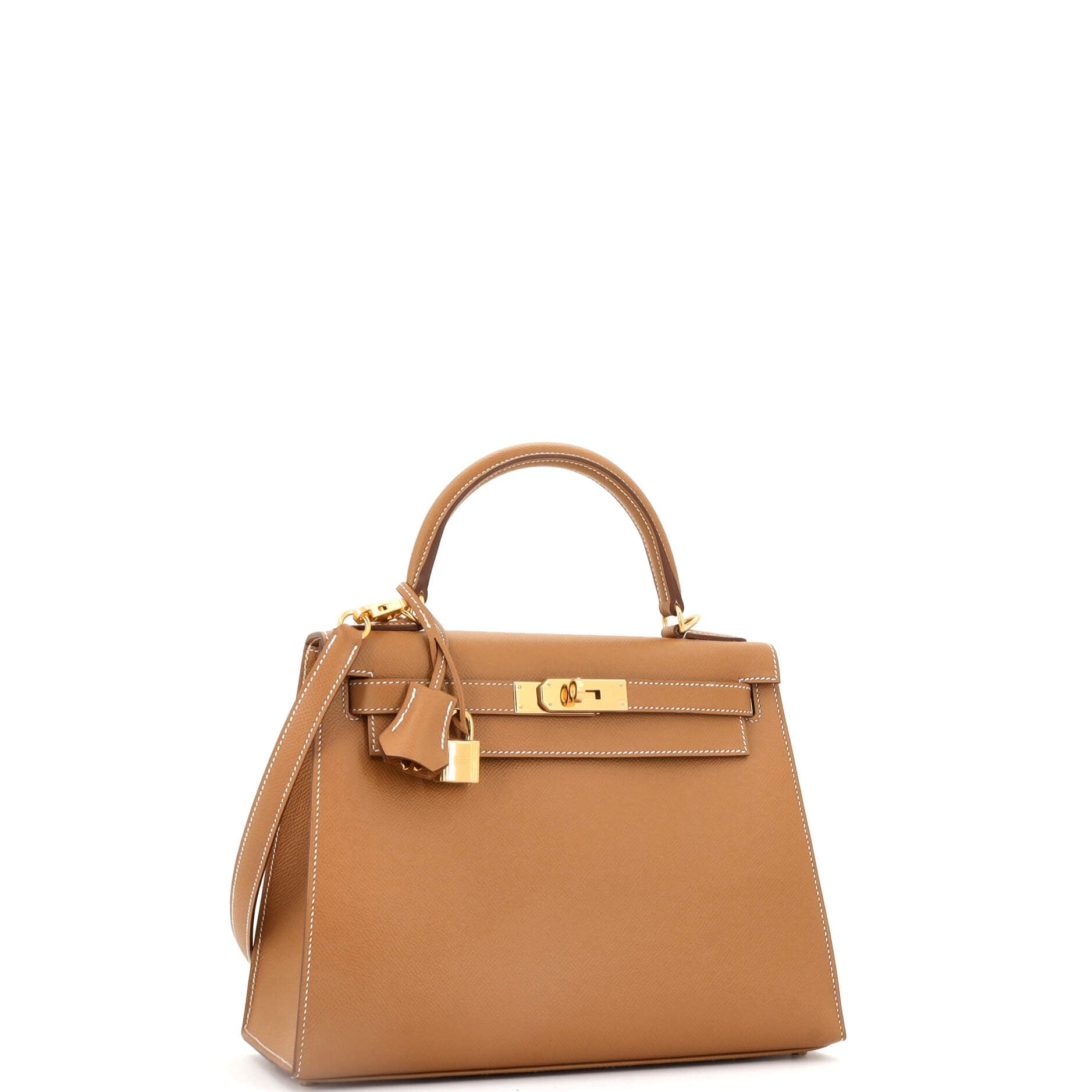 Kelly Handbag Gold Epsom with Gold Hardware 28