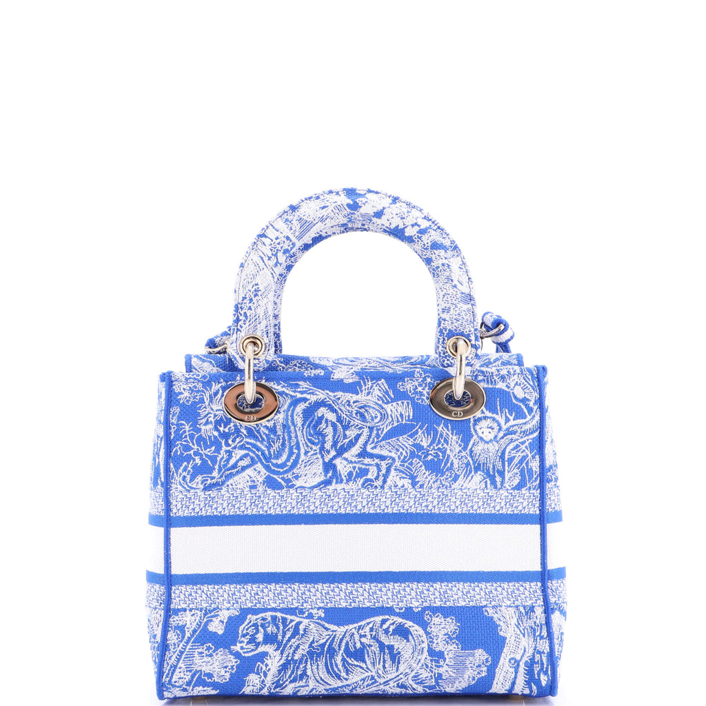 Toile de Jouy Lady D-Lite Bag Embroidered Canvas