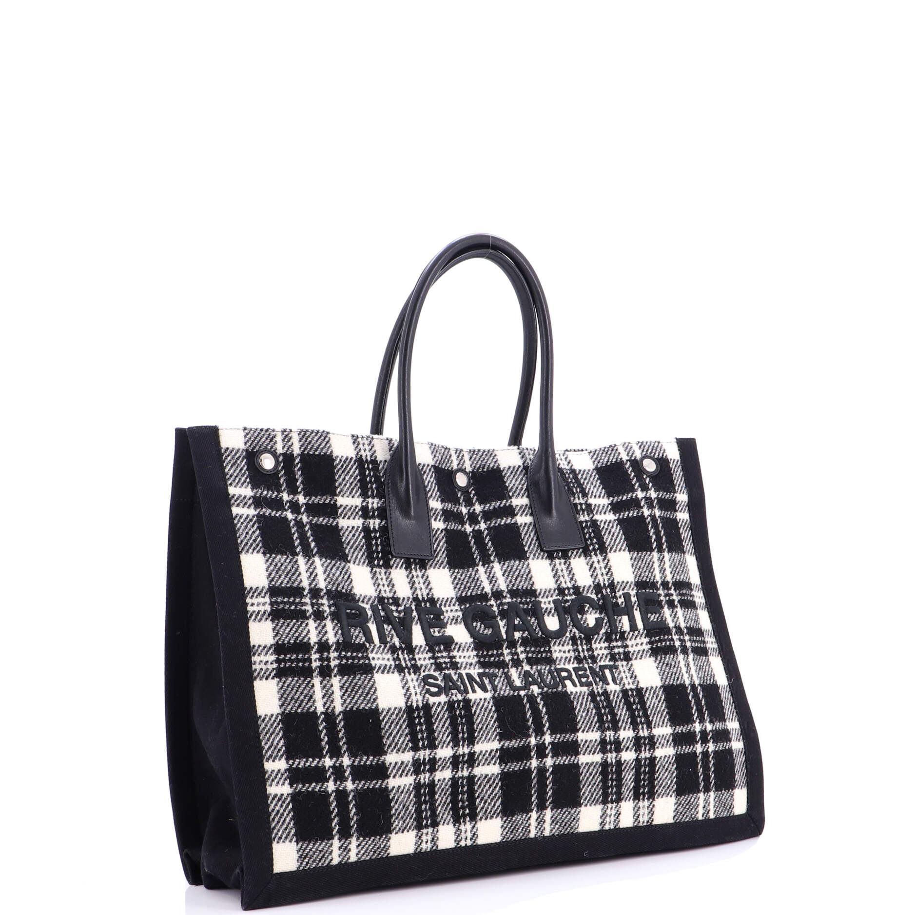 Rive Gauche Shopper Tote Printed Wool Large