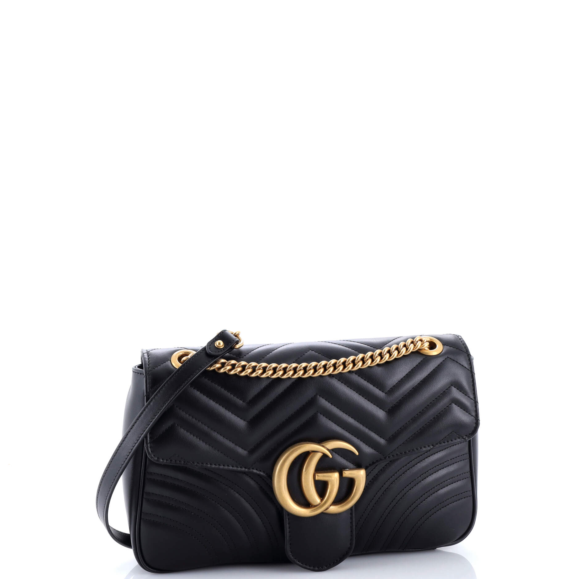 GG Marmont Flap Bag Matelasse Leather Medium