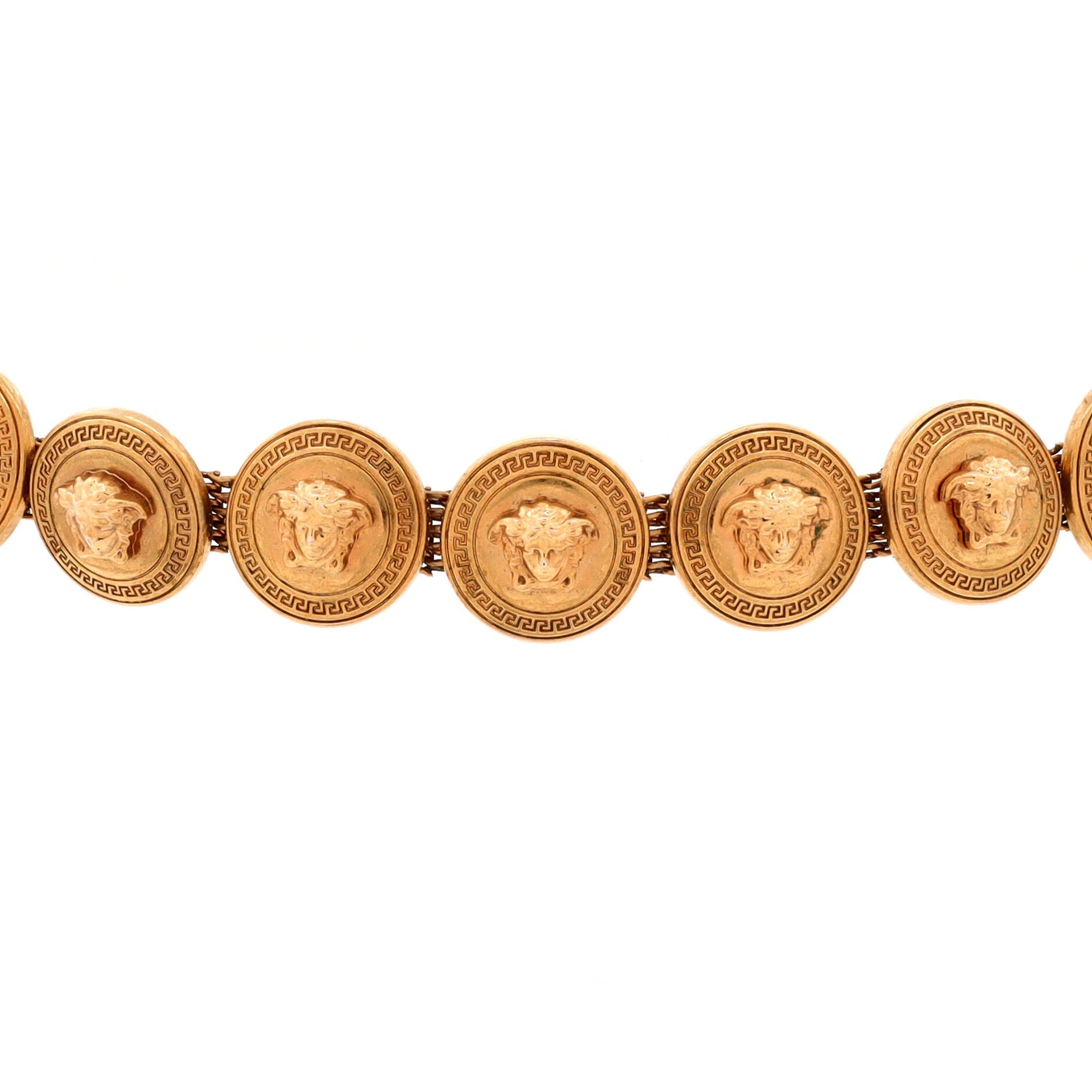 Medusa Medallion Choker Necklace Metal