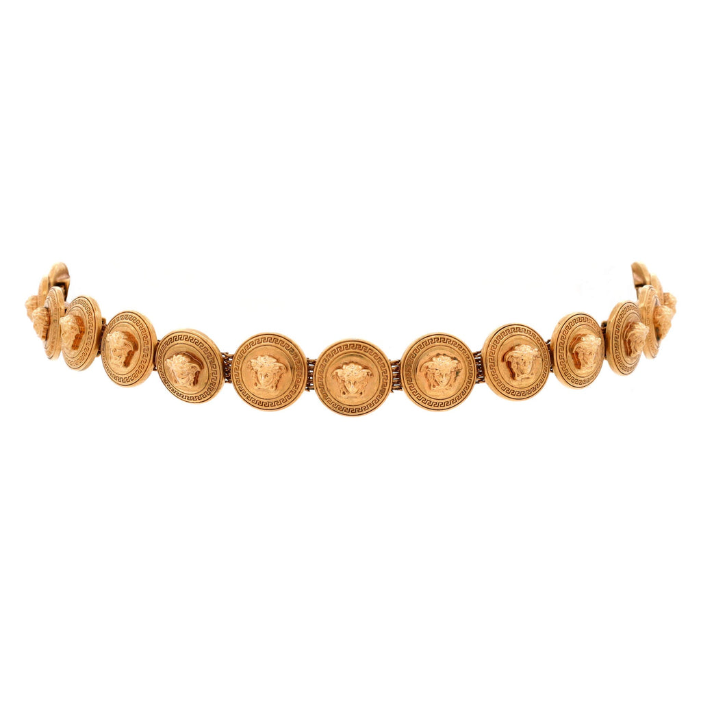 Medusa Medallion Choker Necklace Metal