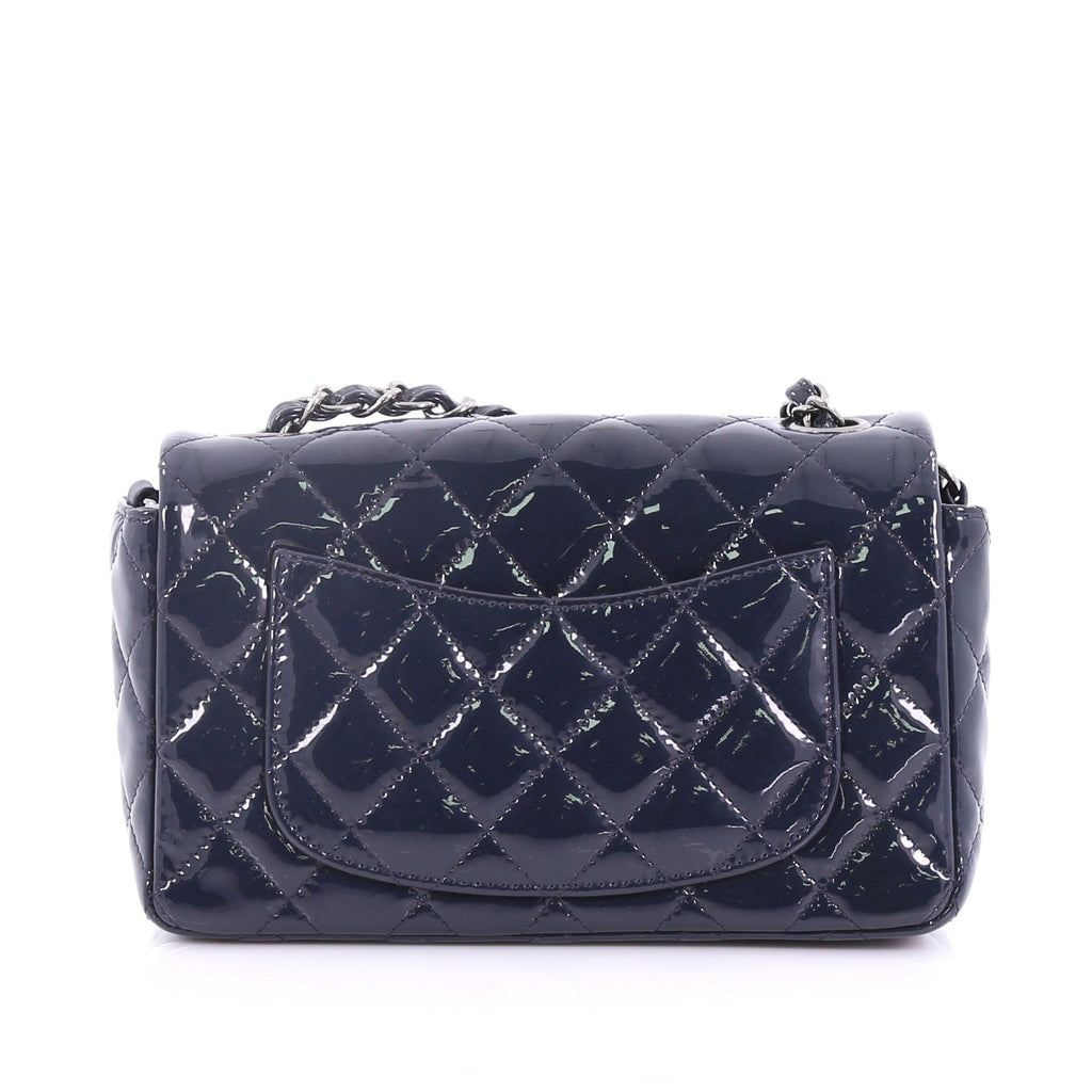 Classic Single Flap Bag Quilted Patent Mini