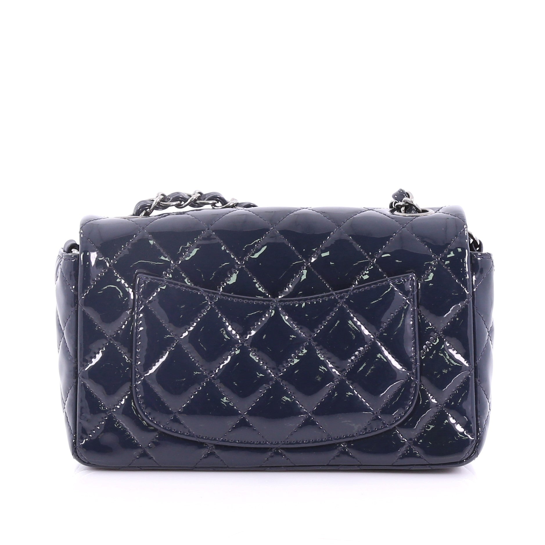 Classic Single Flap Bag Quilted Patent Mini