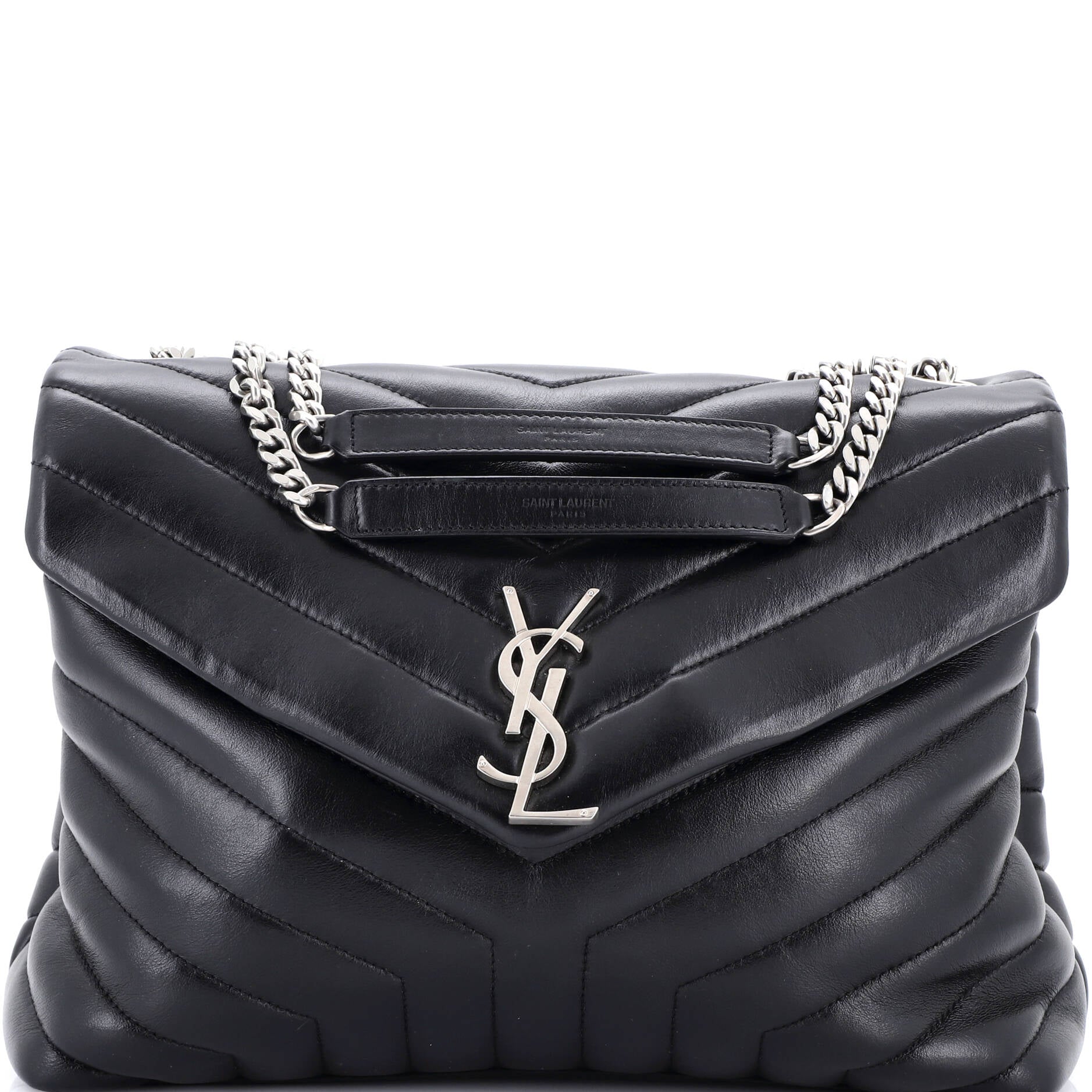 Loulou Shoulder Bag Matelasse Chevron Leather Medium