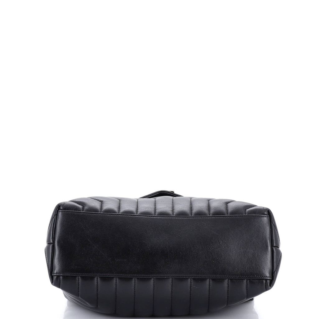 Loulou Shoulder Bag Matelasse Chevron Leather Medium