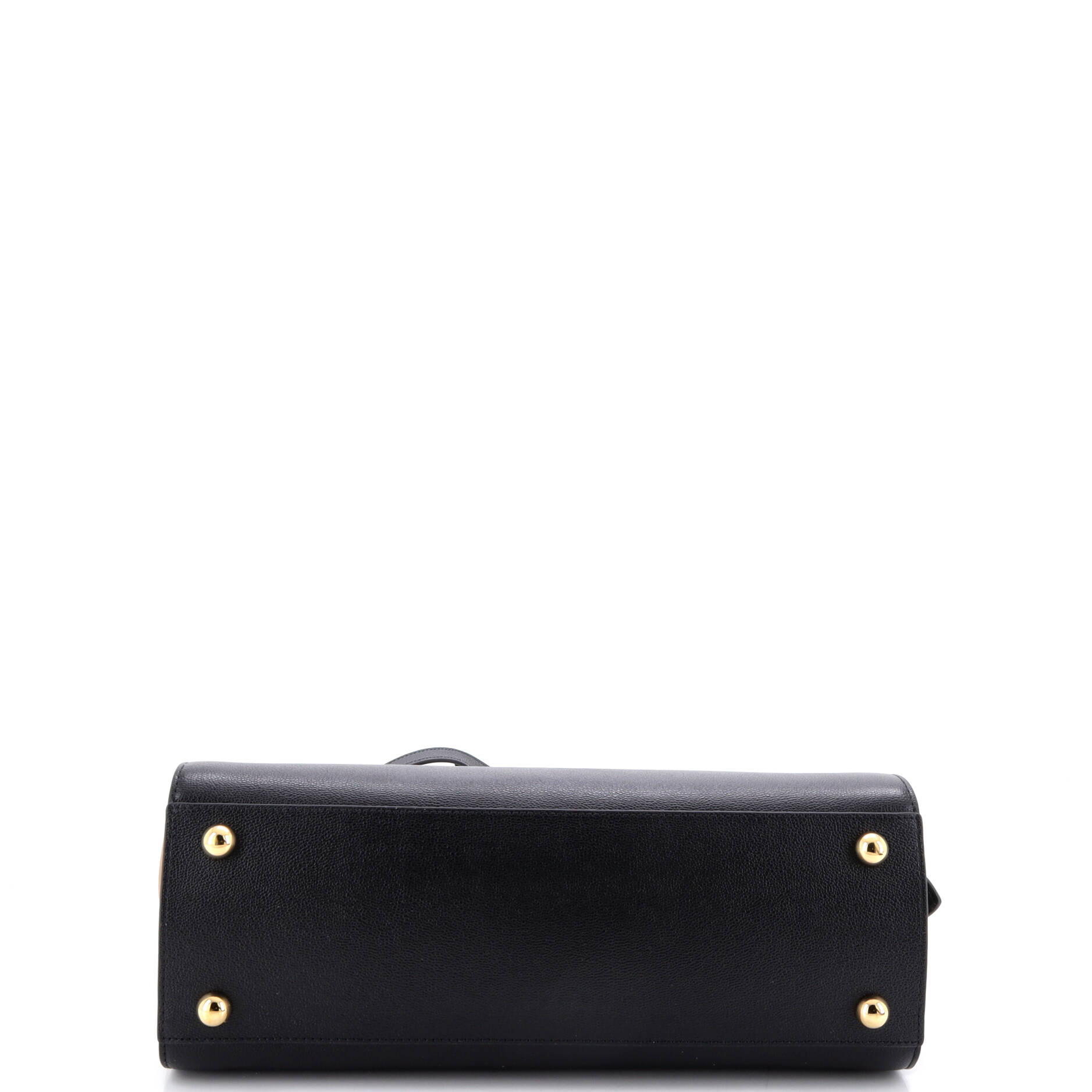 Banwell Tote Leather and House Check Canvas Small