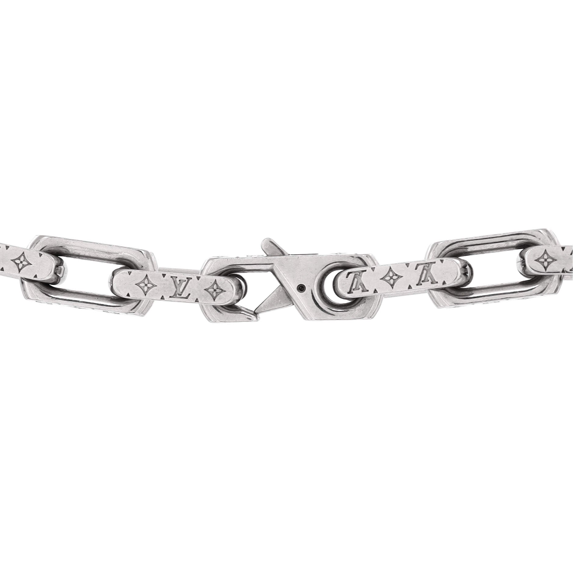 Monogram Chain Necklace Metal