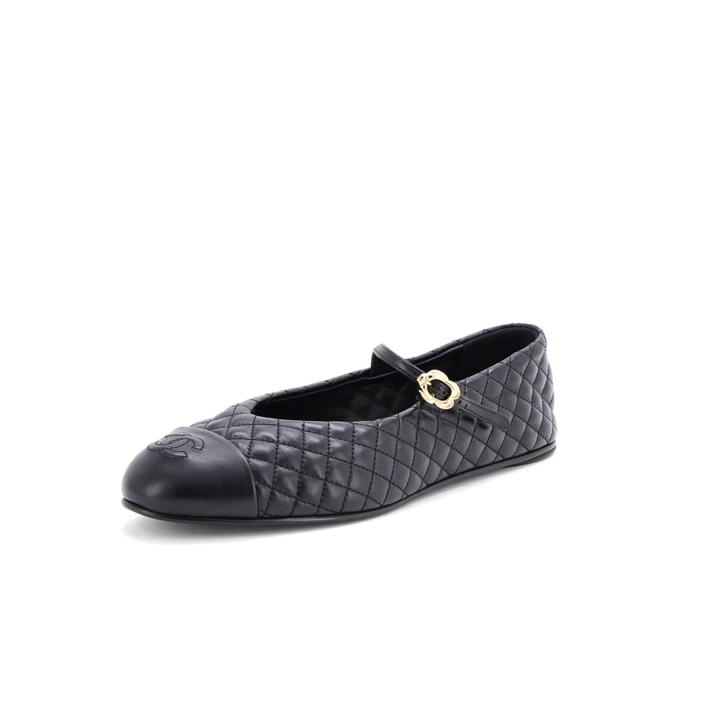 Women's CC Mary Jane Flats Embroidered Leather