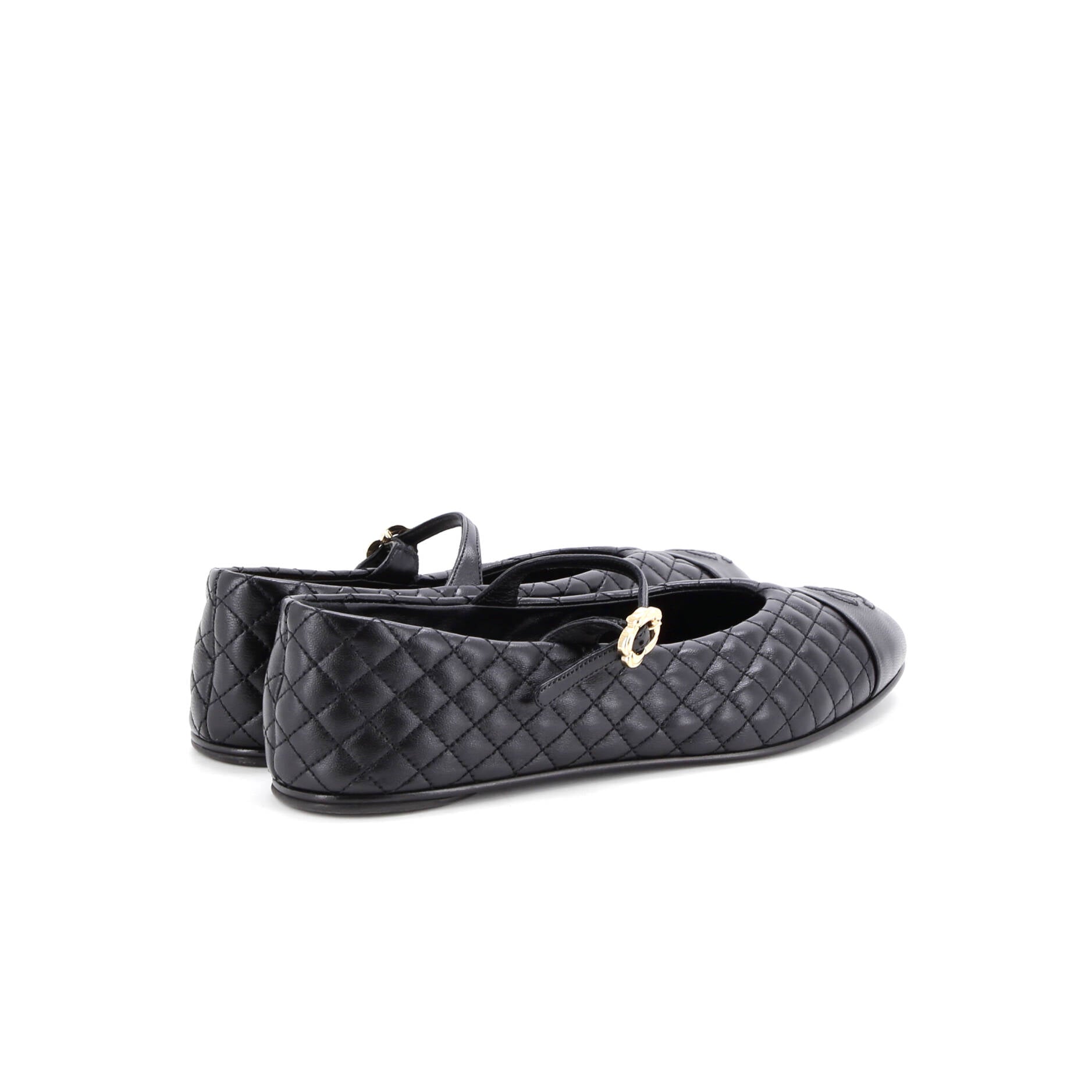 Women's CC Mary Jane Flats Embroidered Leather