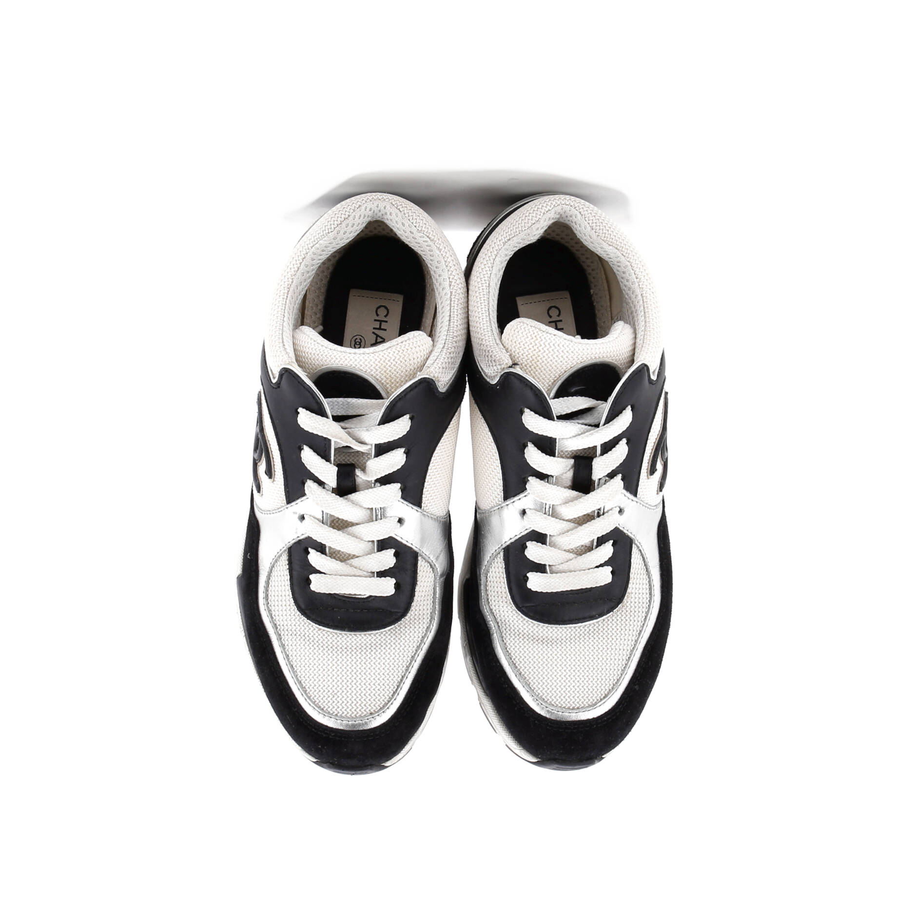 Women's CC Low-Top Sneakers Leather and Mesh